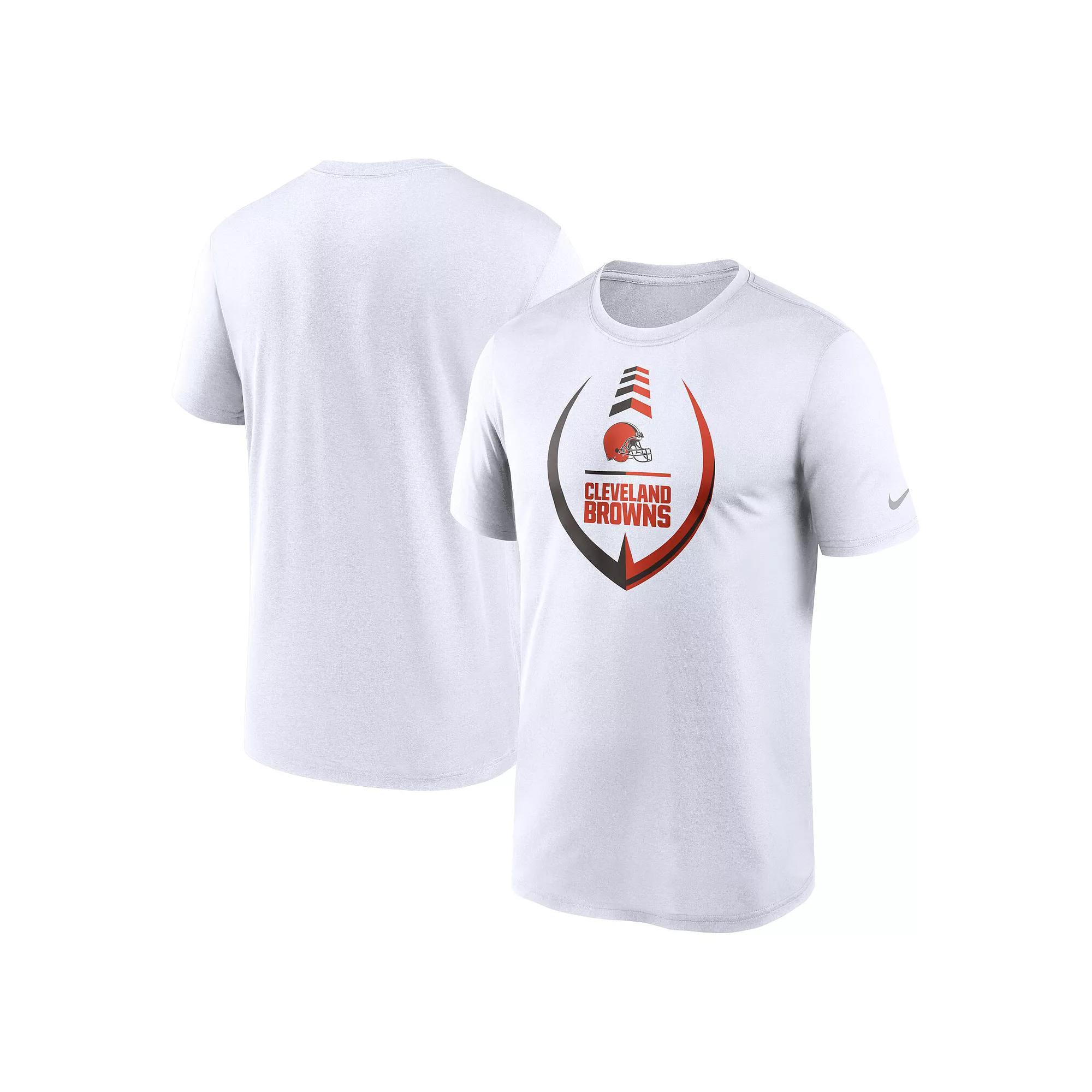 Men's Nike White Cleveland Browns Icon Legend Performance T-Shirt,  Product Image