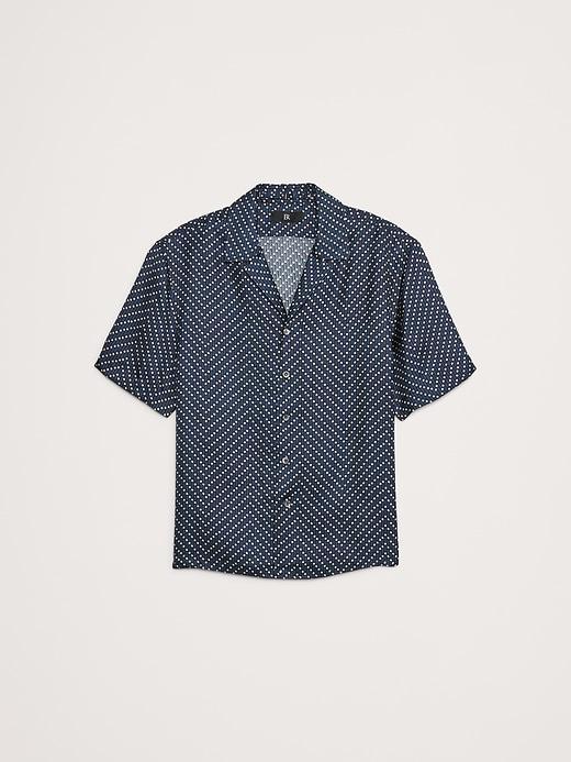 Standard-Fit Silk Resort Shirt Product Image