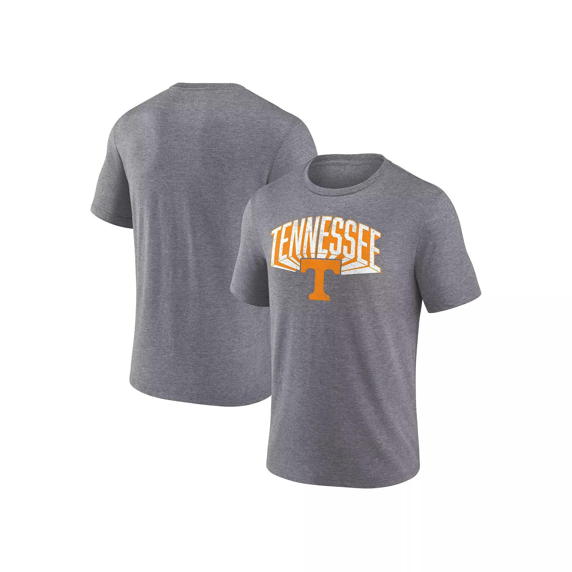 Men's Fanatics Gray Tennessee Volunteers Heritage Tri-Blend 3D Burst T-Shirt, Size: Medium, Grey Product Image