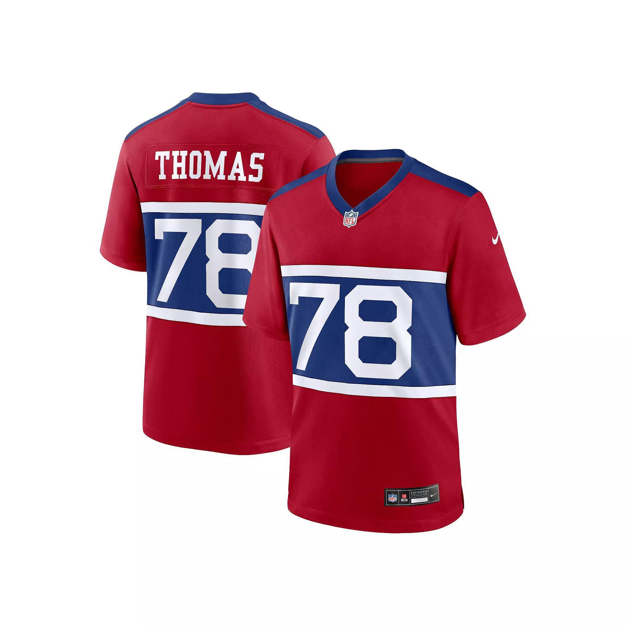 Men's Nike Andrew Thomas Century Red New York Giants Alternate Player Game Jersey, Size: Small Product Image