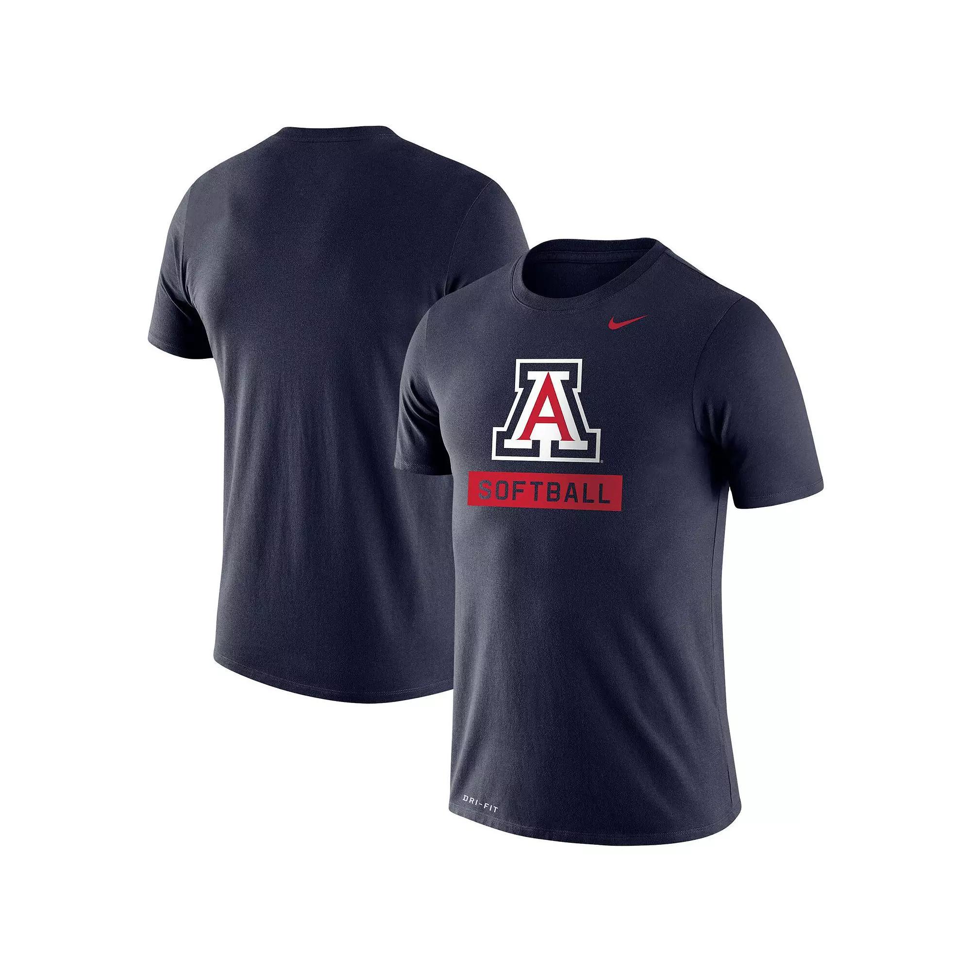 Men's Nike Navy Arizona Wildcats Softball Drop Legend Slim Fit Performance T-Shirt, Size: Large, Blue Product Image