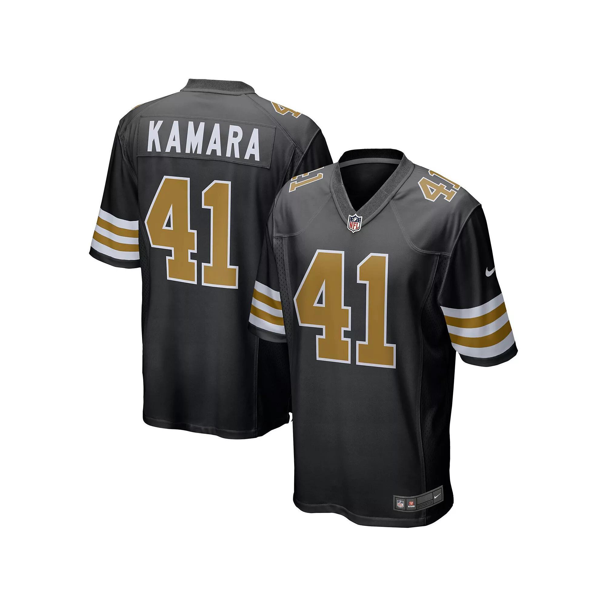 Men's Nike Alvin Kamara Black New Orleans Saints Alternate Game Jersey,  Product Image