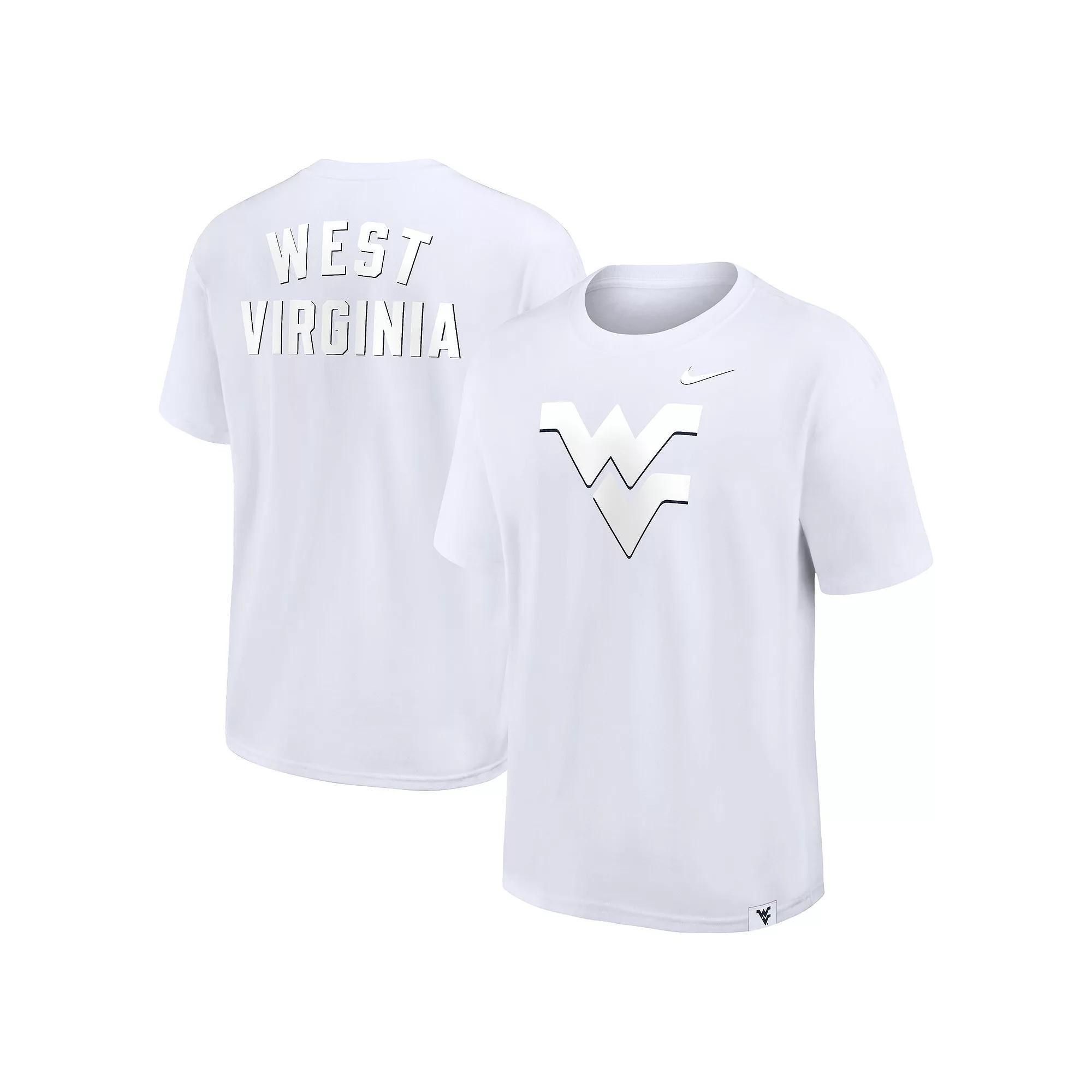 Men's Nike White West Virginia Mountaineers Statement 2-Hit Max90 T-Shirt,  Product Image