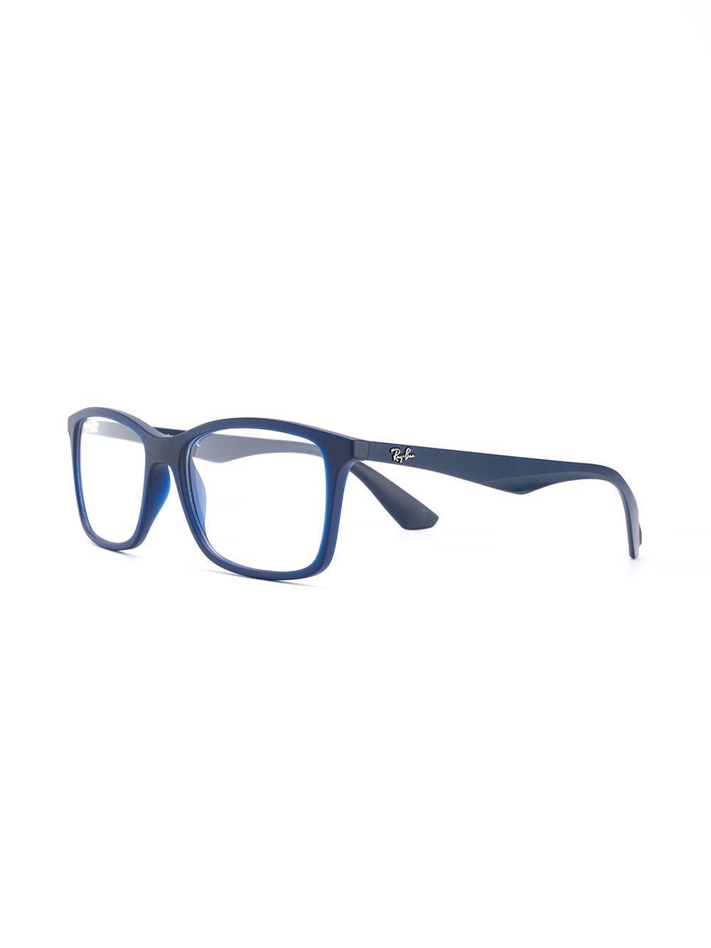 RAY BAN Square Glasses In Blue Product Image