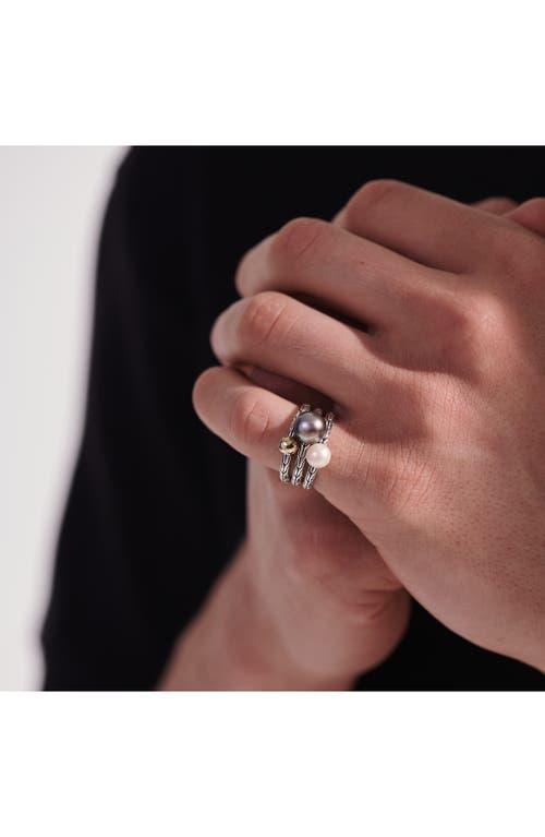 JOHN HARDY Classic Chain Stack Ring In Silver/gold Product Image