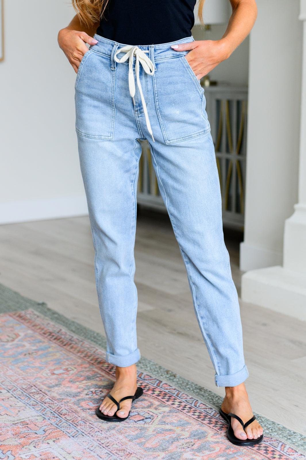 Cooper Hi-Rise Vintage Denim Judy Blue Joggers - ONLINE EXCLUSIVE! Product Image