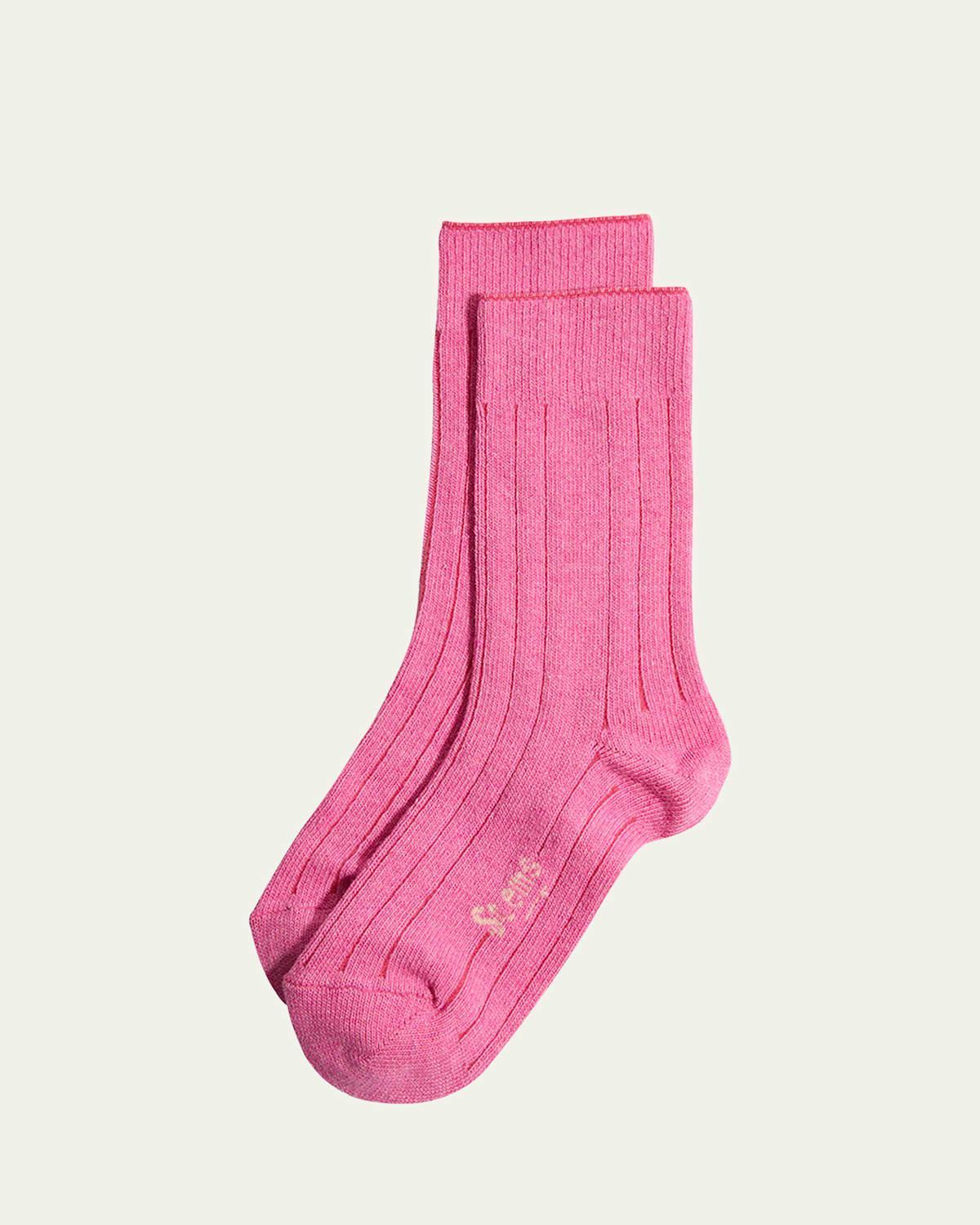 Ribbed Lux Cashmere Socks Product Image