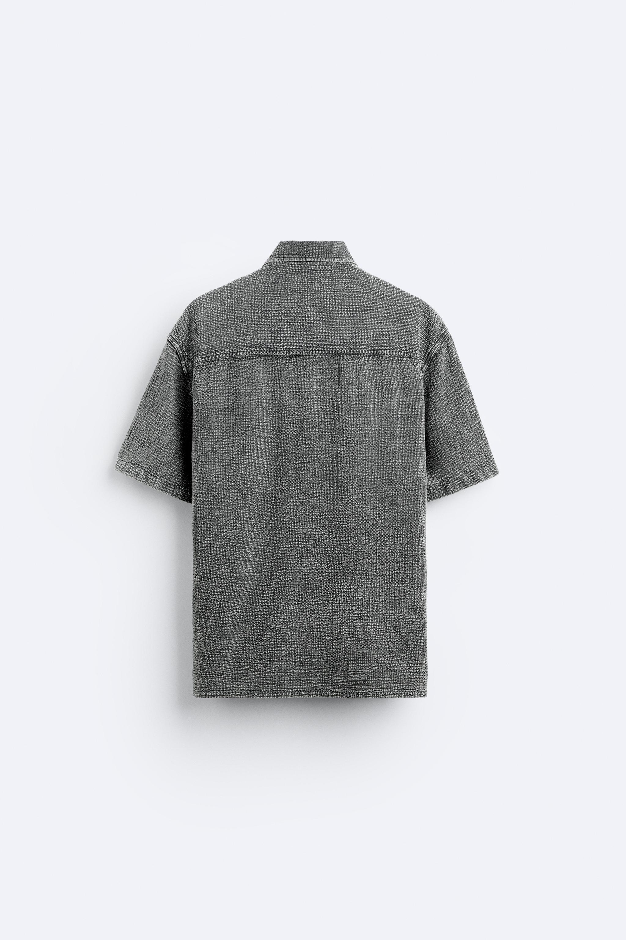 TEXTURED WASHED SHIRT Product Image