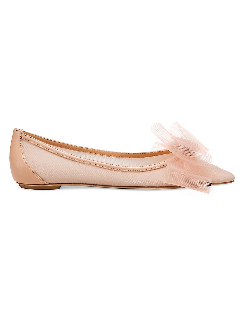 Stuart Weitzman Womens Blushing Bow Flats Product Image