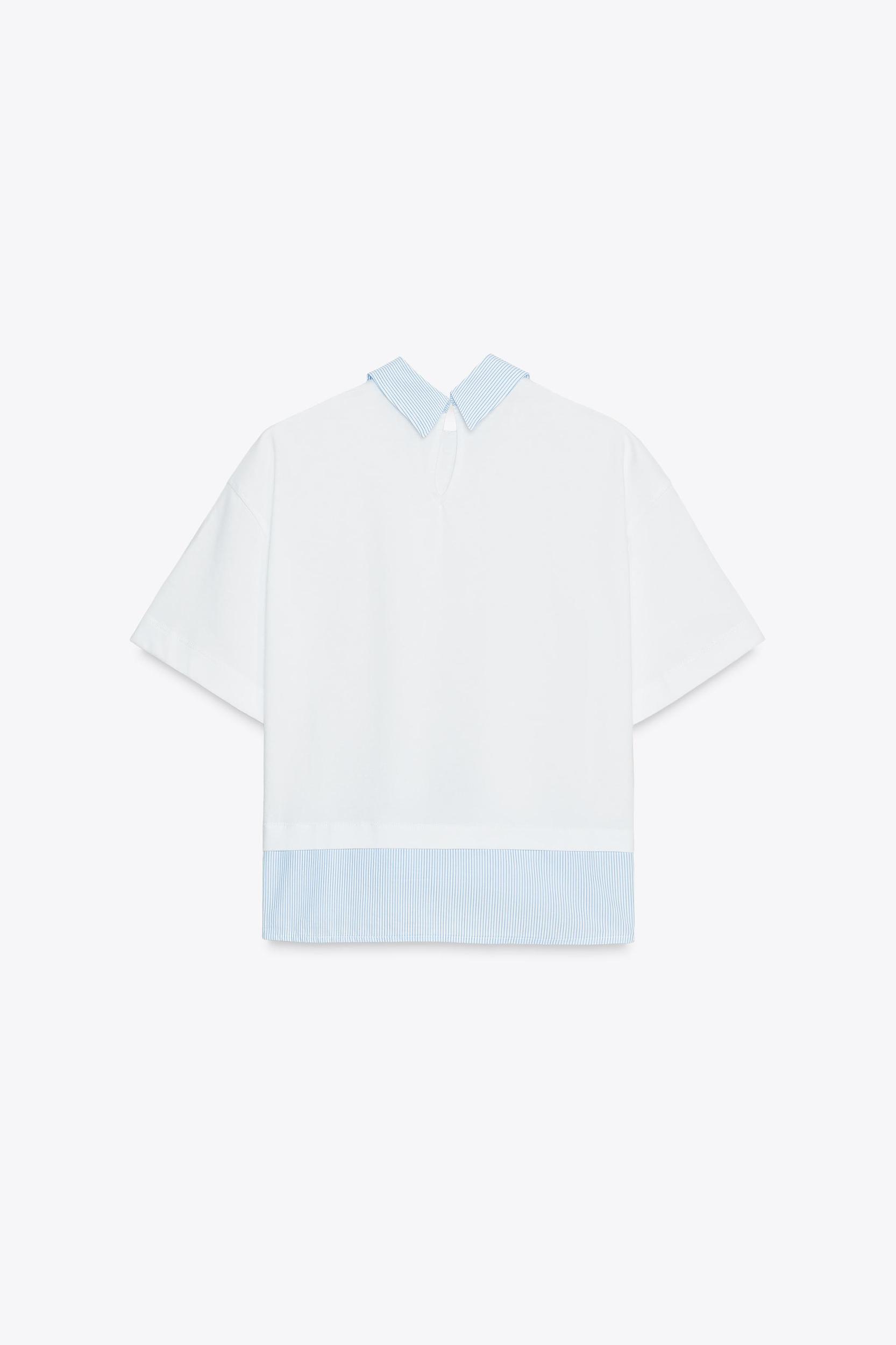 STRIPED COMBINATION T-SHIRT Product Image