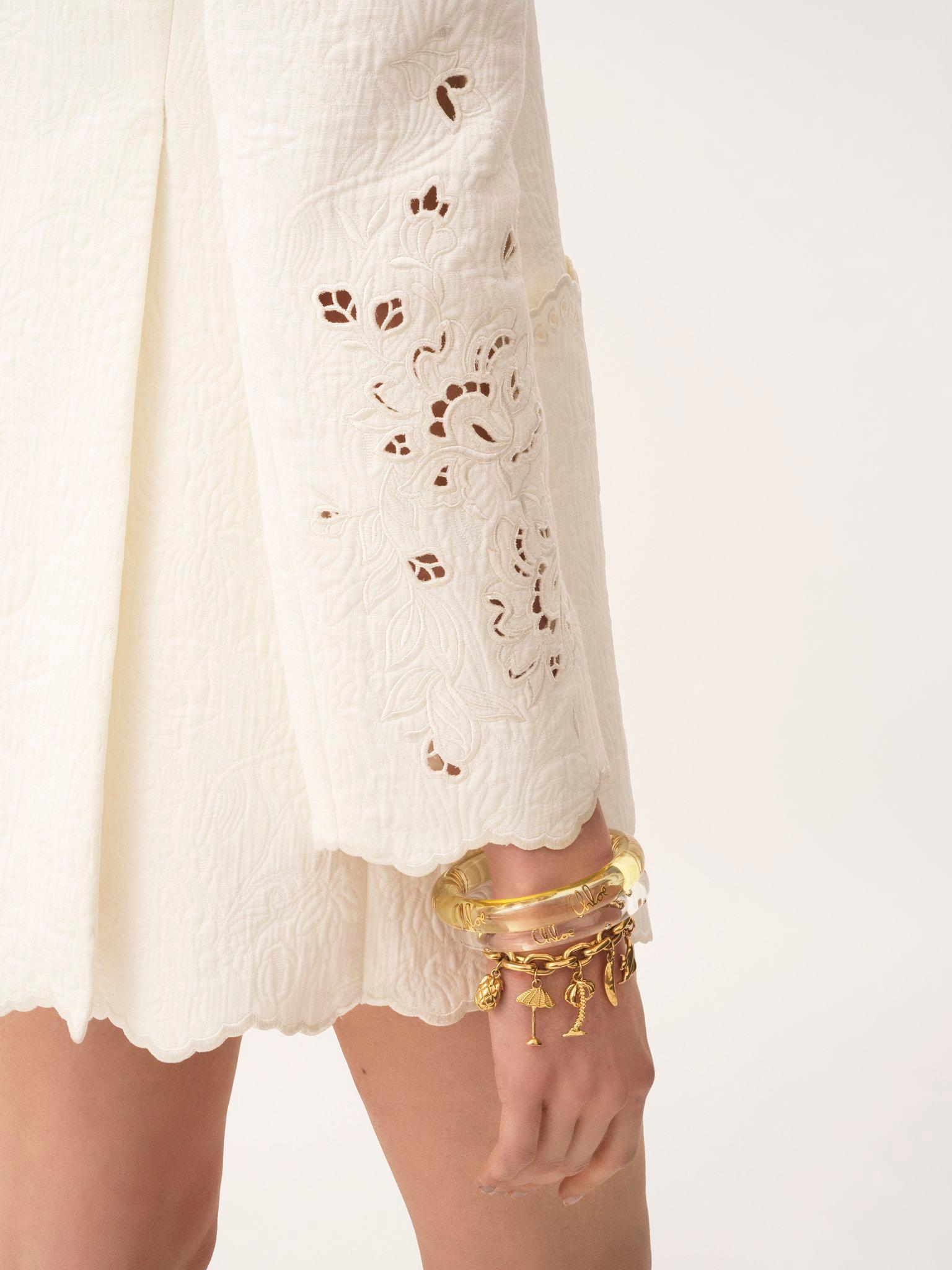 Double-breasted tailored jacket in a cotton mix Product Image