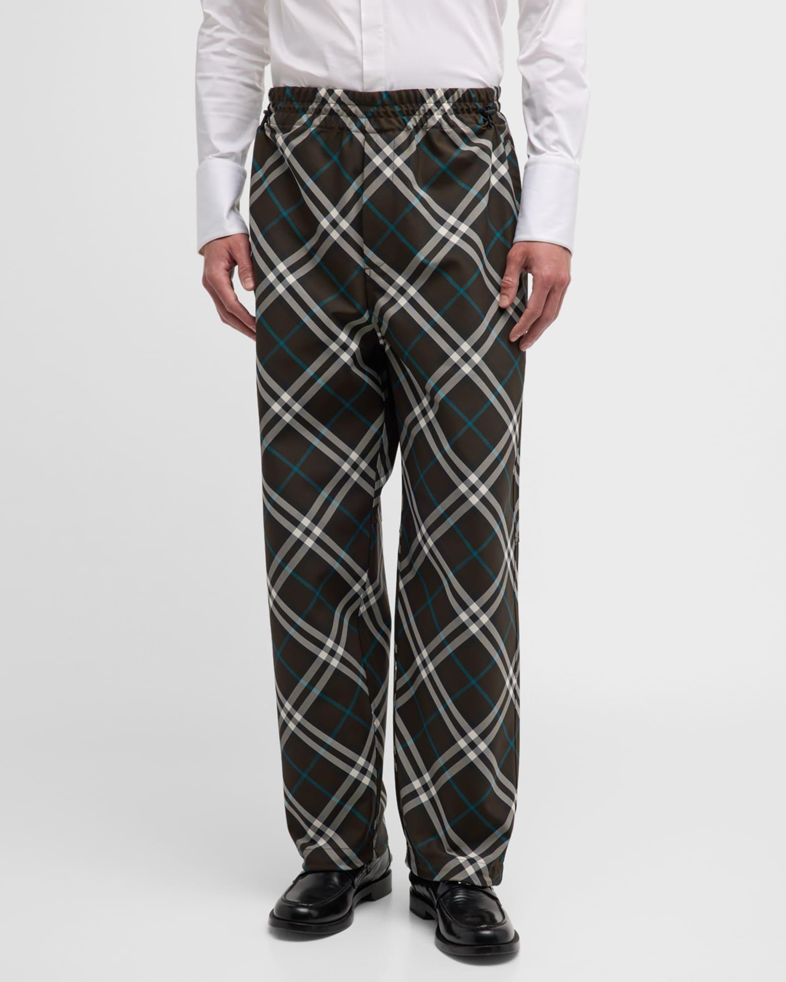 Men's IP Check Elastic-Waist Pants Product Image