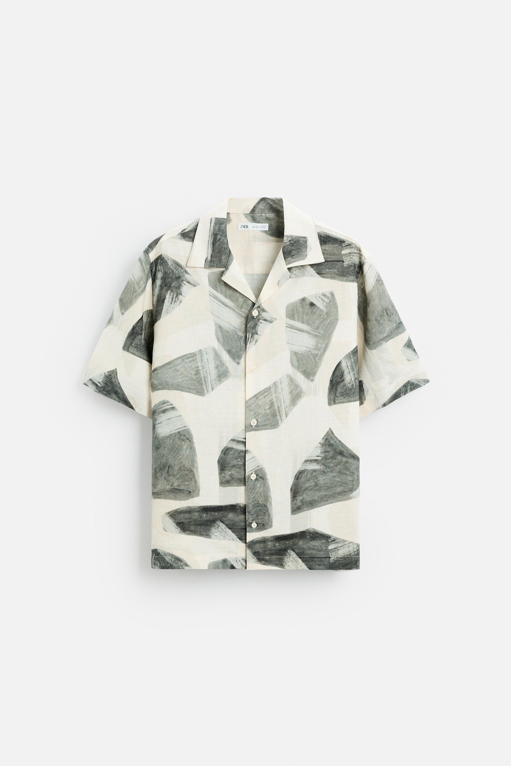 GEOMETRIC PRINT SHIRT Product Image