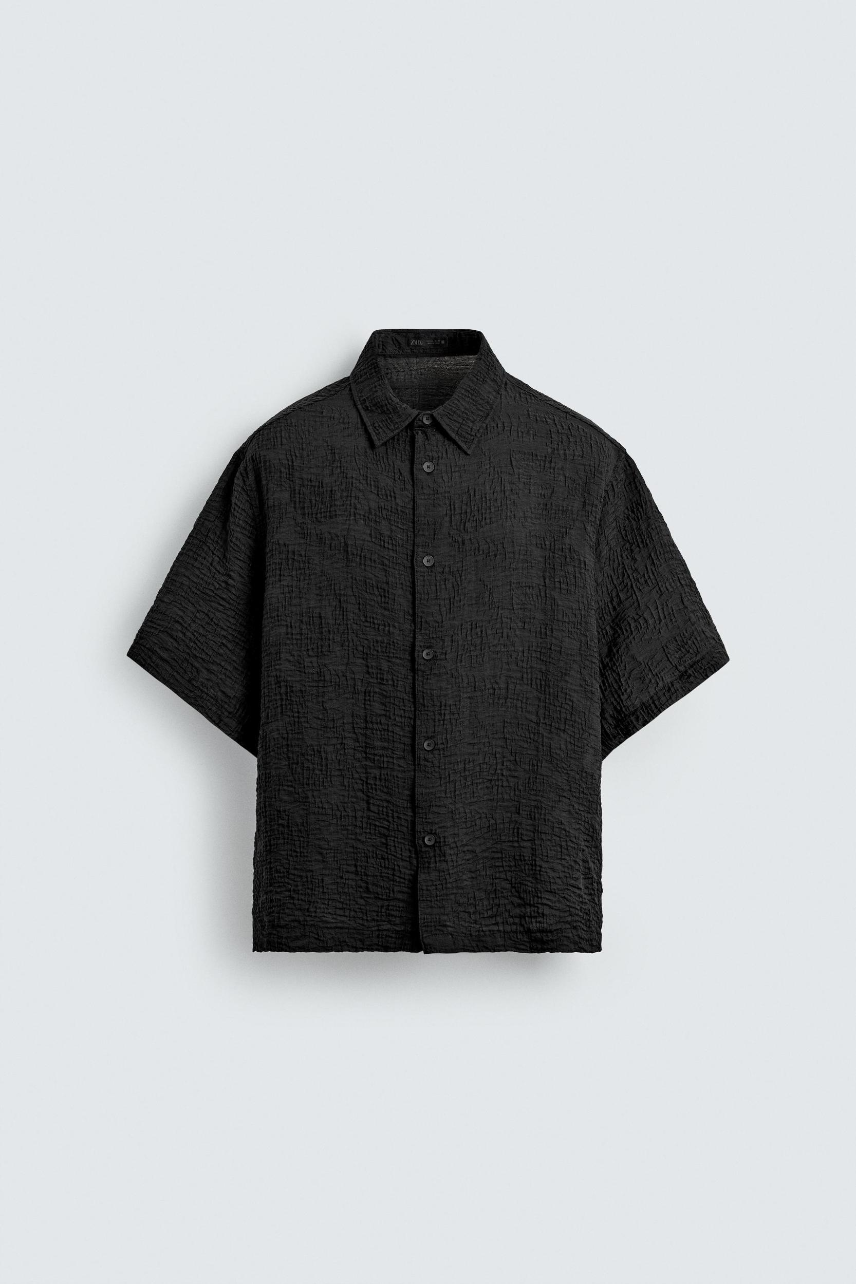 FLOWY TEXTURED SHIRT Product Image