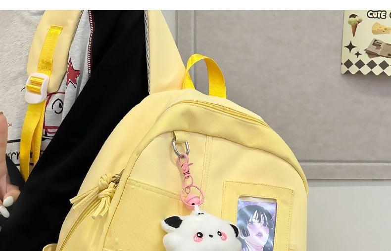 PVC Panel Nylon Laptop Backpack / Bag Charm / Badge / Set Product Image