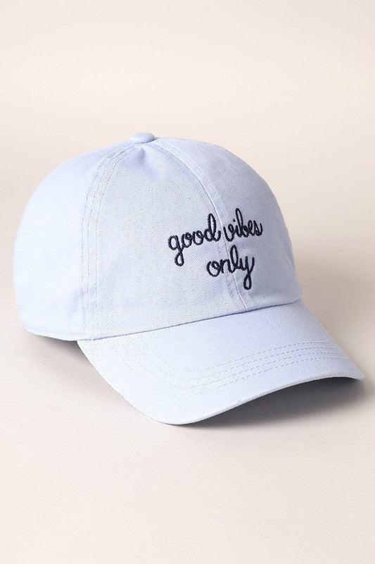 Good Vibes Only Baseball Cap Product Image