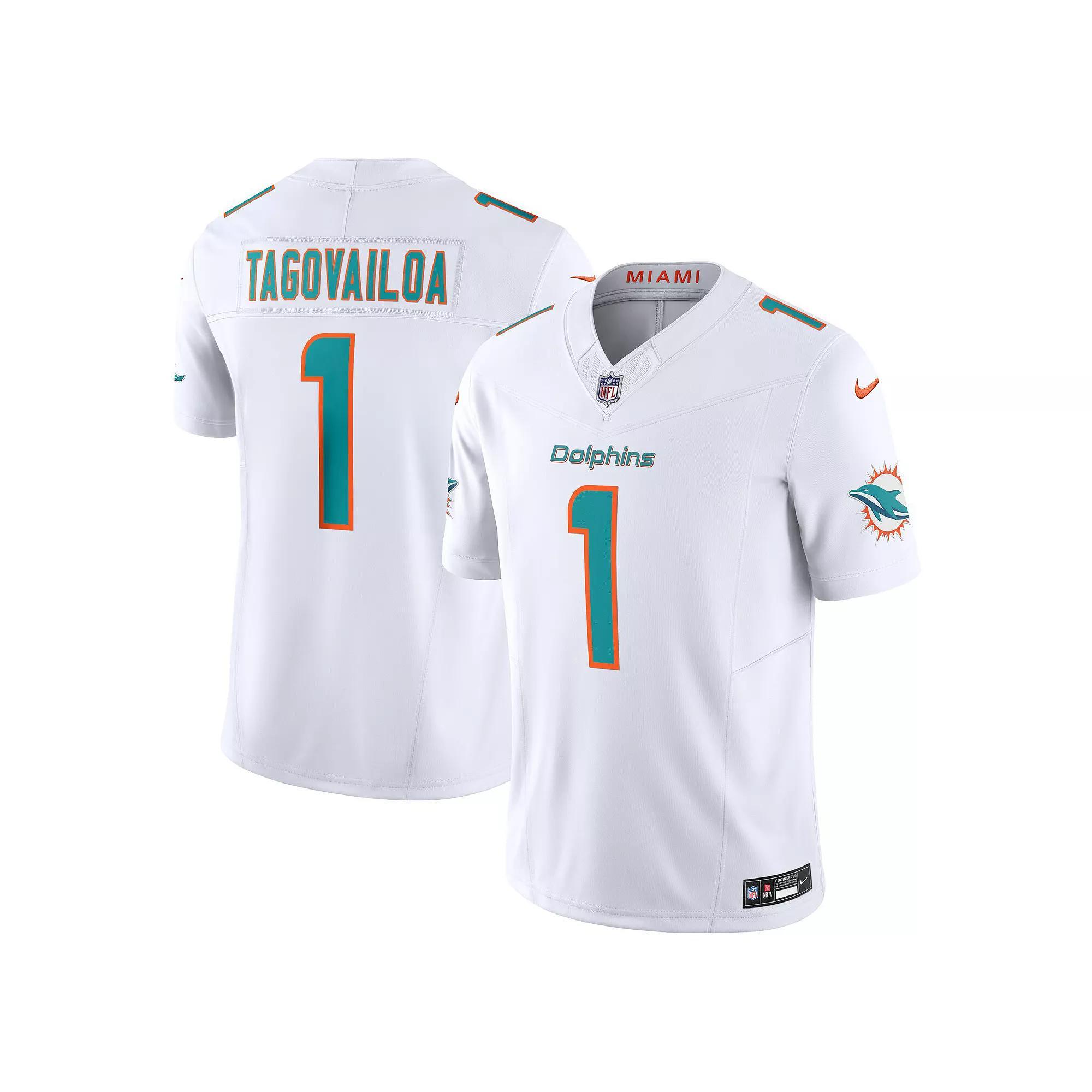 Men's Nike Tua Tagovailoa White Miami Dolphins Vapor F.U.S.E. Limited Jersey, Size: 3XL Product Image