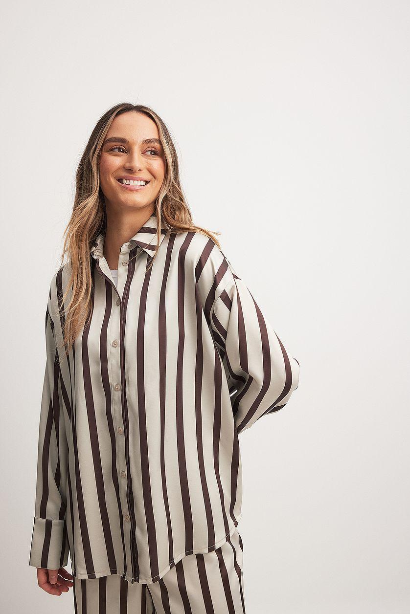 Printed Oversized Shirt Product Image