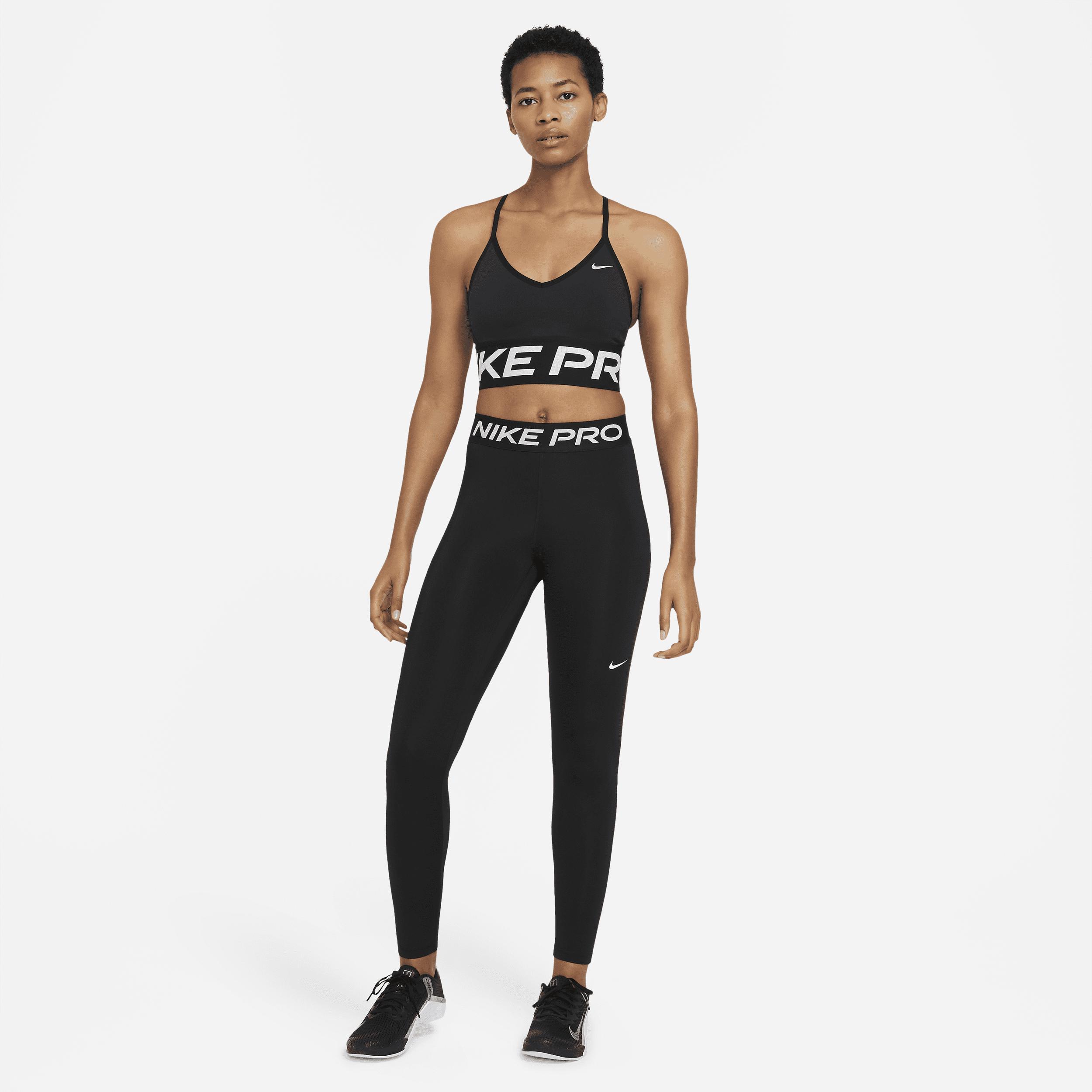 Women's Nike Pro Mid-Rise Mesh-Paneled Leggings Product Image