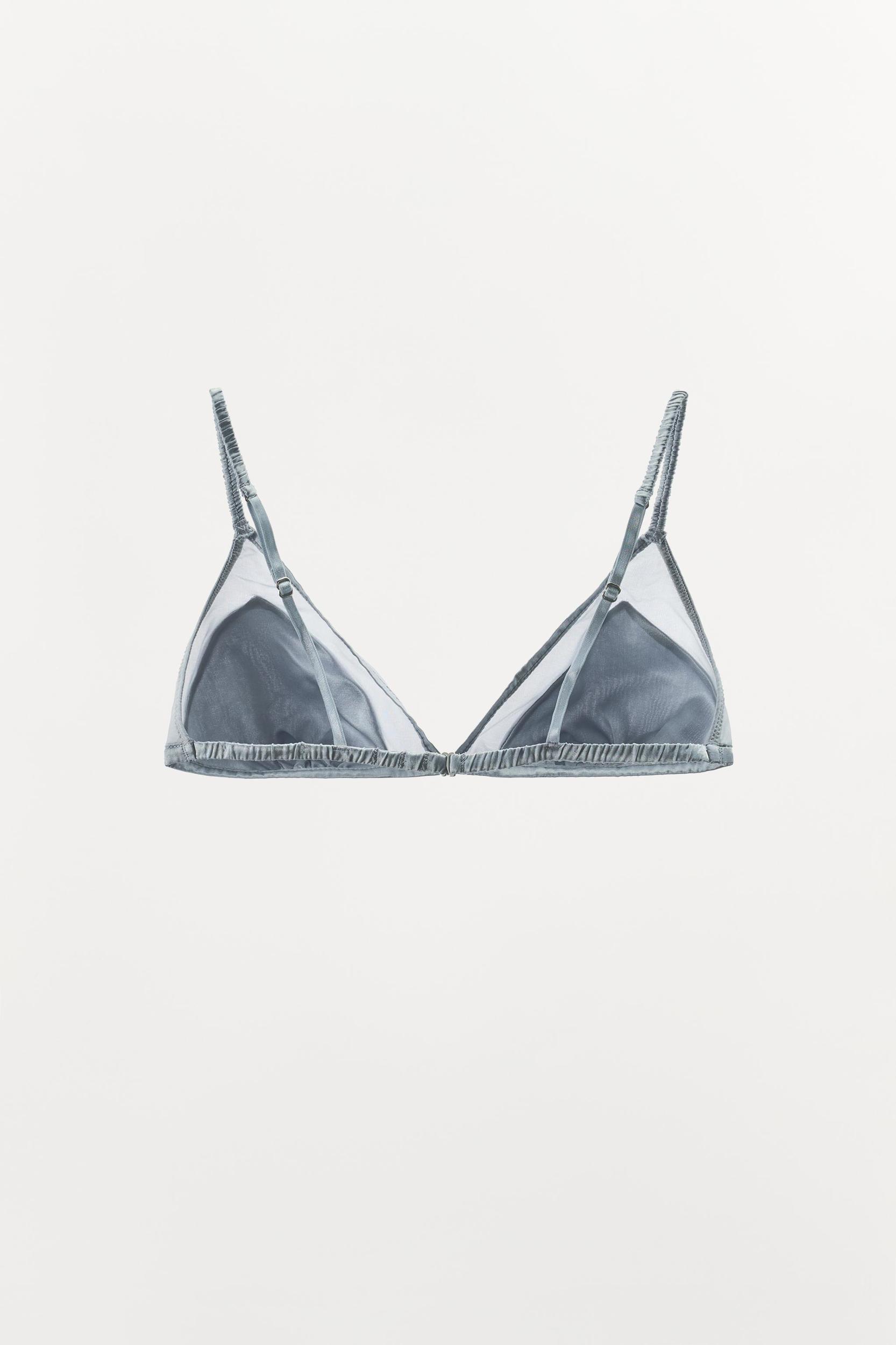 SILK TRIANGLE BRALETTE Product Image