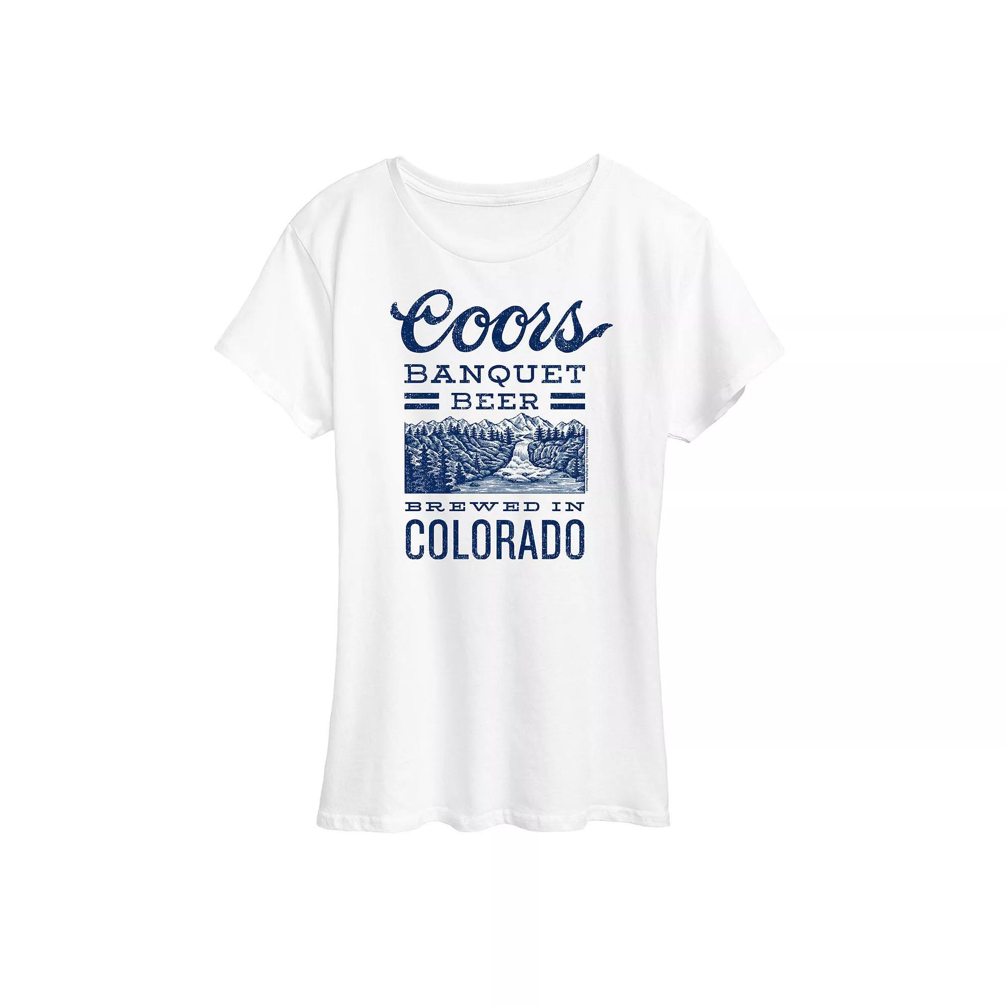 Women's Coors Banquet Beer Colorado Graphic Tee,  Product Image