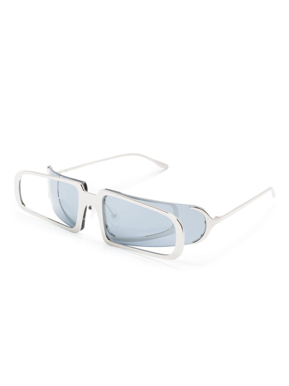 oversized-frame tinted sunglasses Product Image