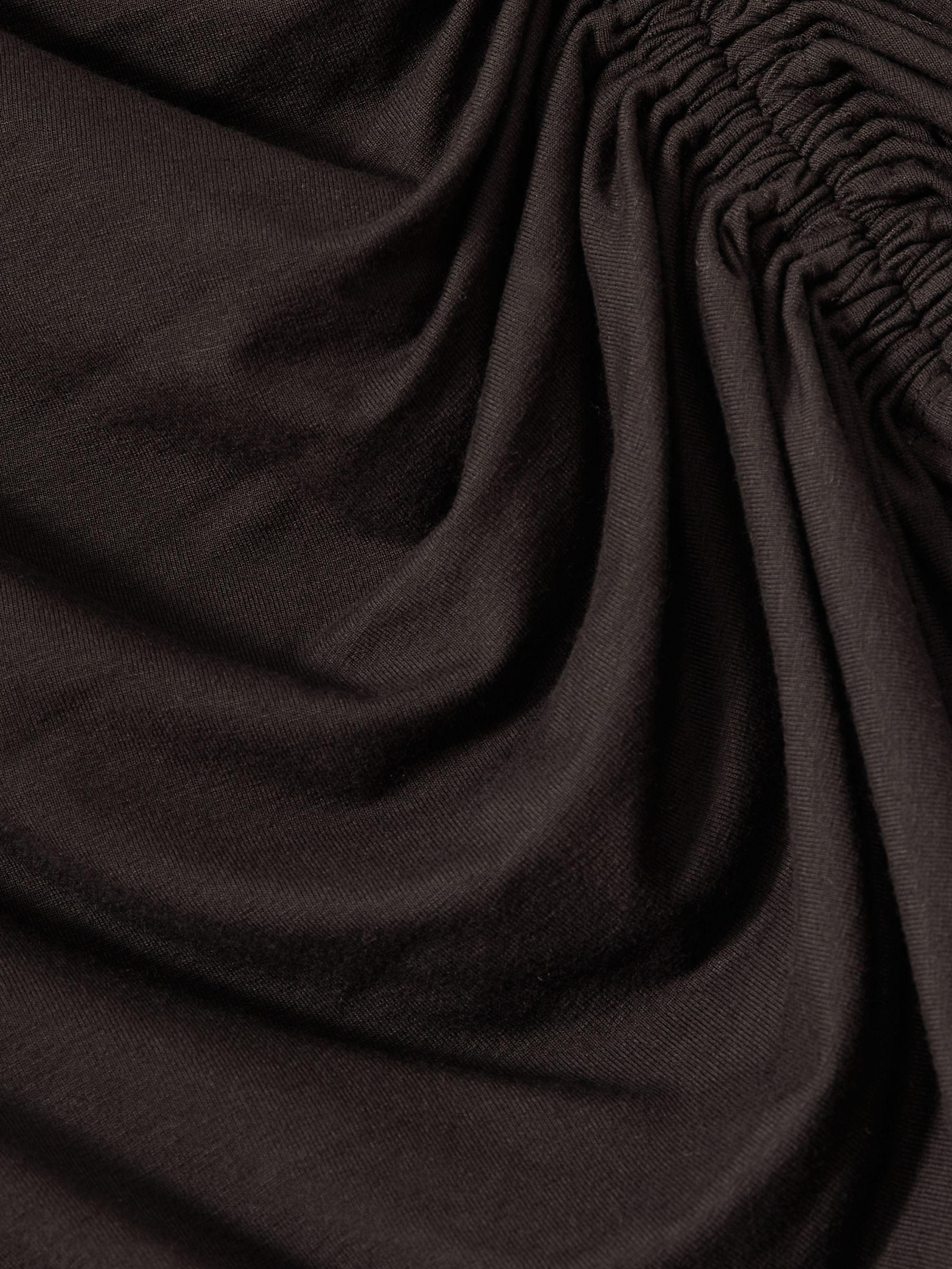 Jersey Ruched Top in Burgundy Product Image