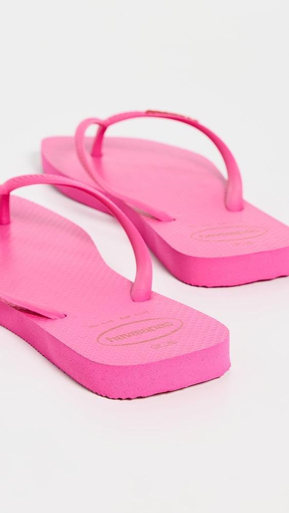 Havaianas Slim Square Logo Pop Up Sandals | Shopbop Product Image