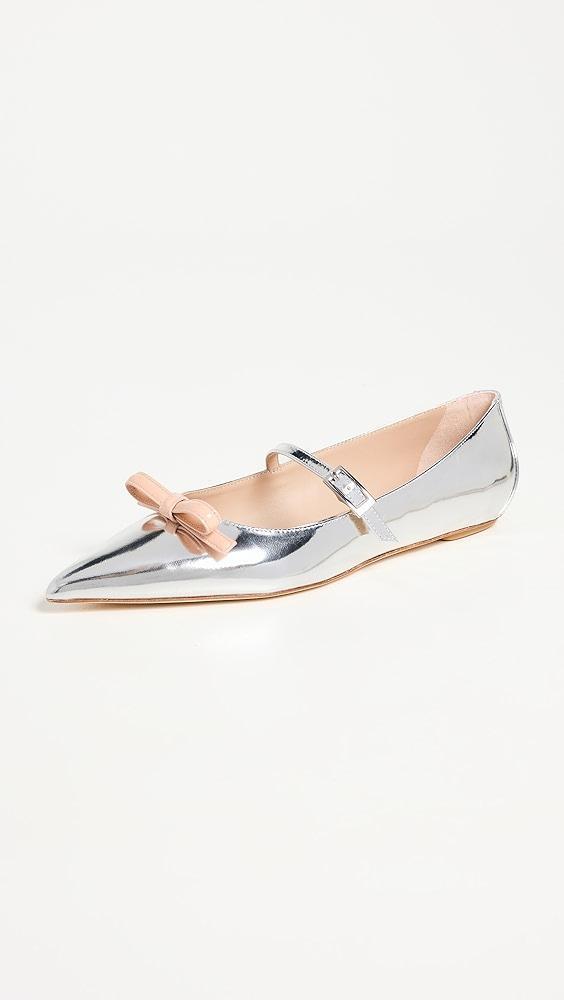 Stuart Weitzman Felicity Bow Mary Jane Flats | Shopbop Product Image