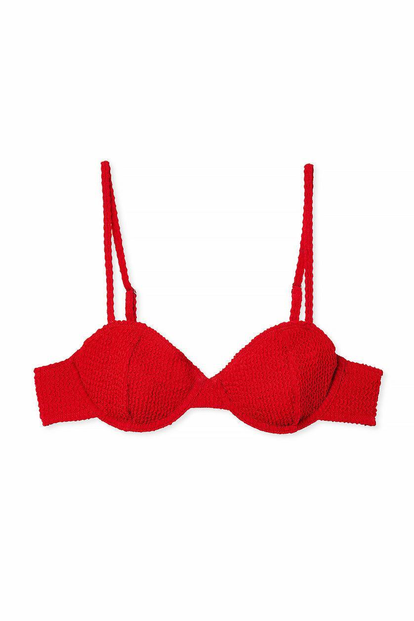 Smocked Underwired Bikini Bra Product Image