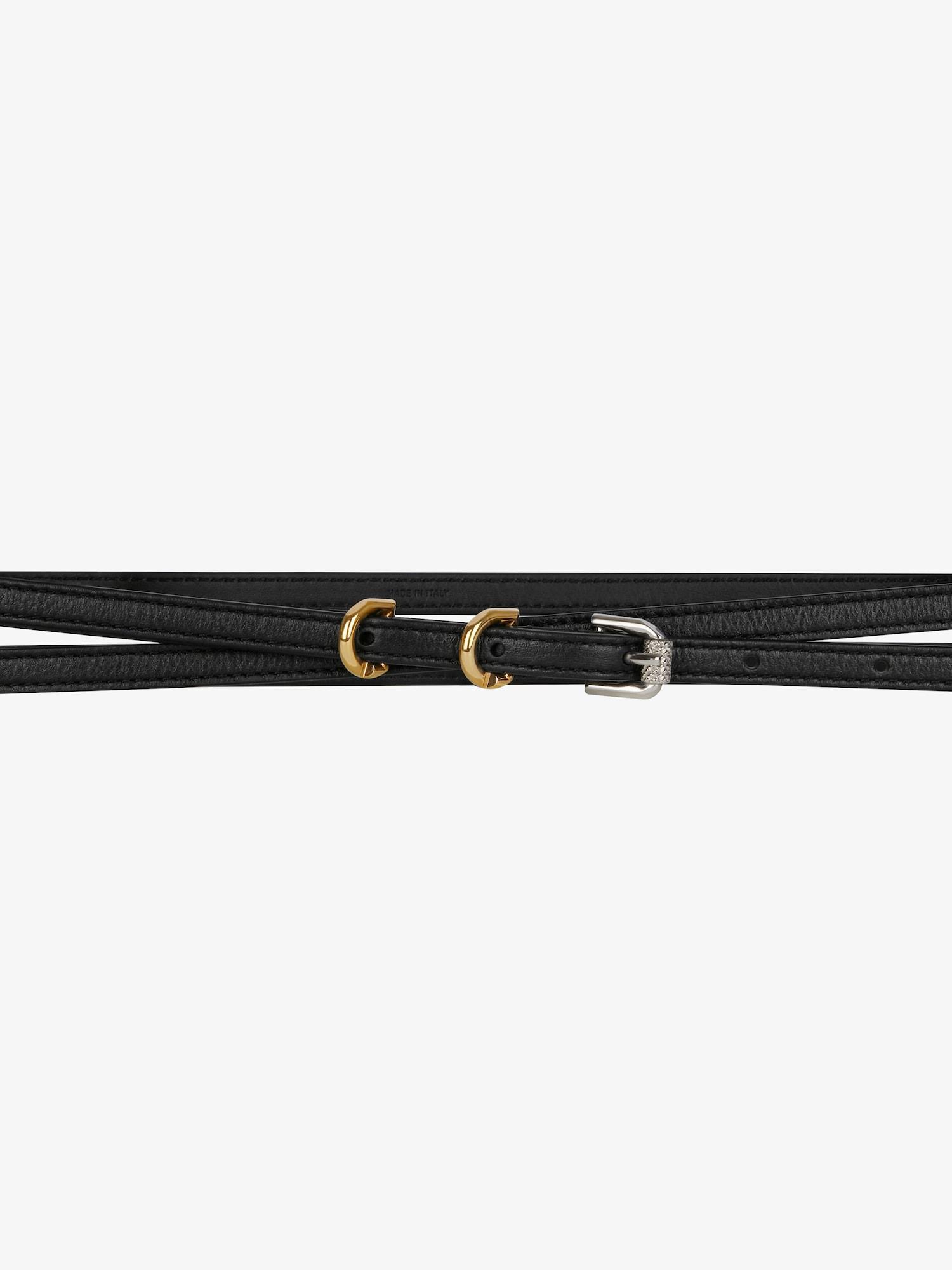 Voyou double wrap belt in leather Product Image