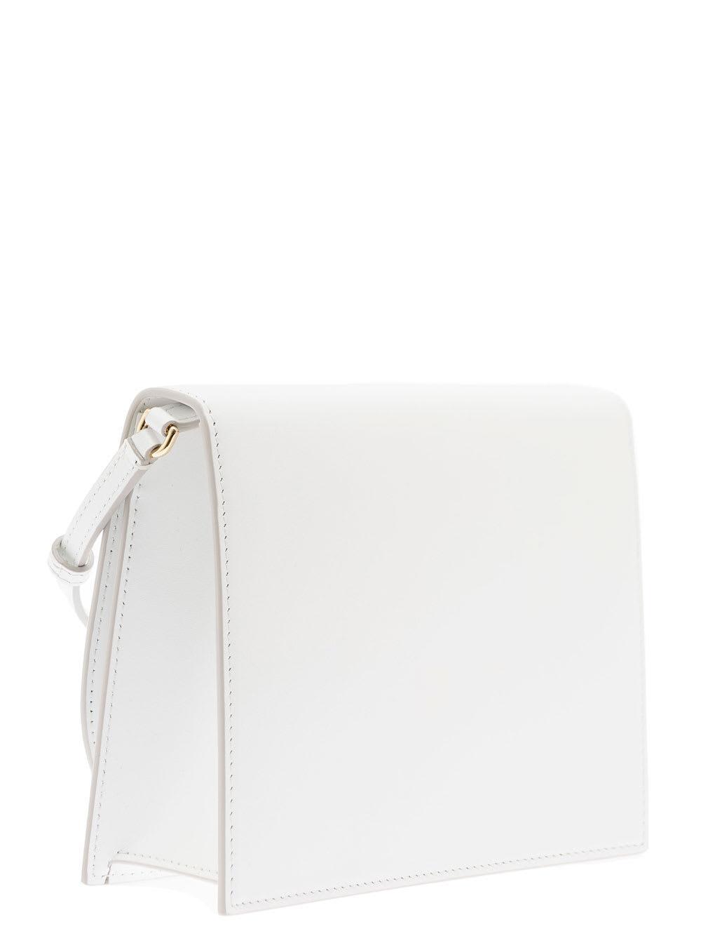 DOLCE & GABBANA White Embossed Crossbody Bag Product Image