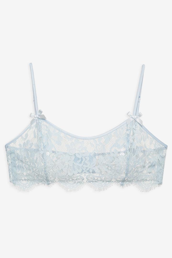 Zeta Lace Bralette — Blue Product Image