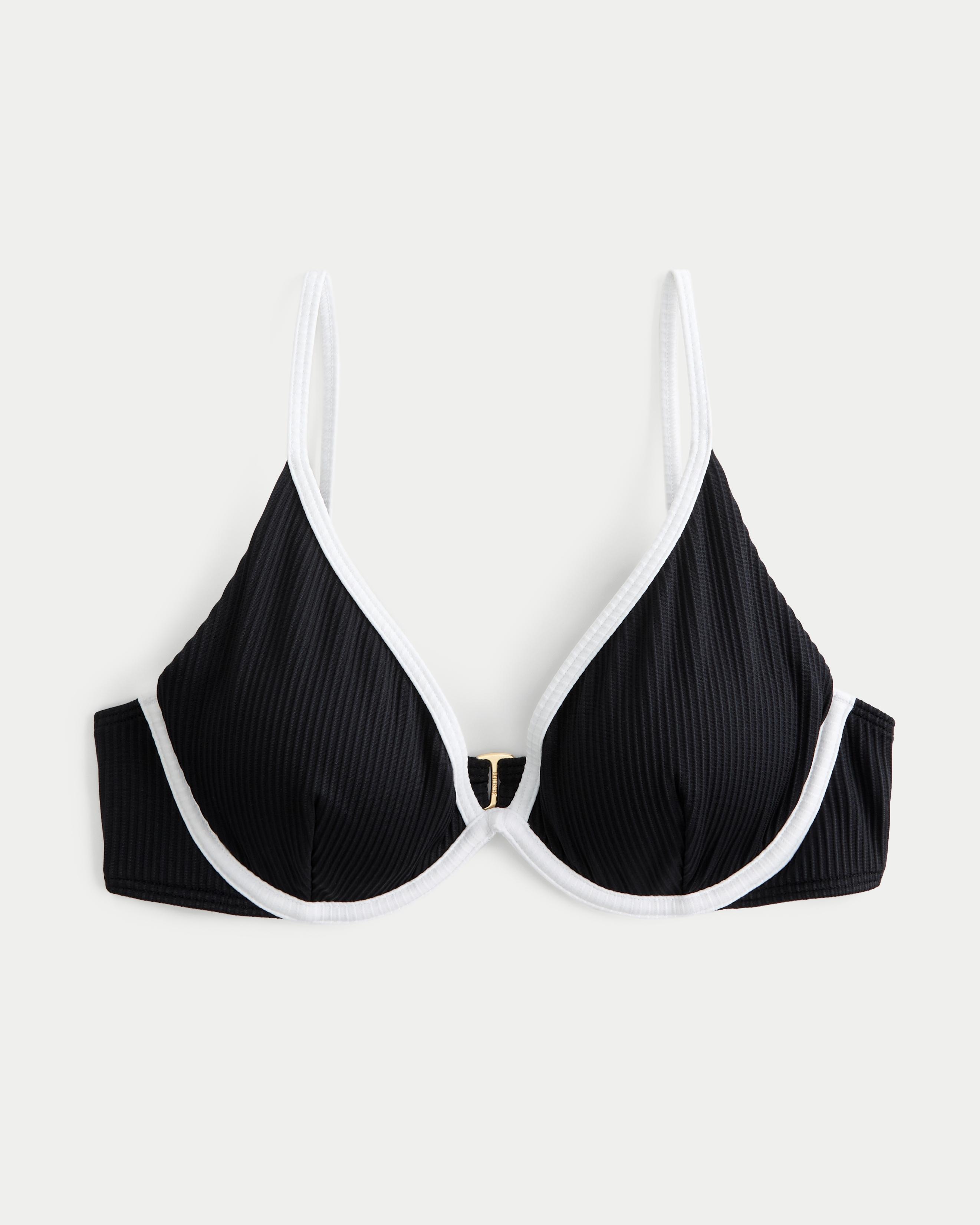 Ribbed Underwire Bikini Top Product Image