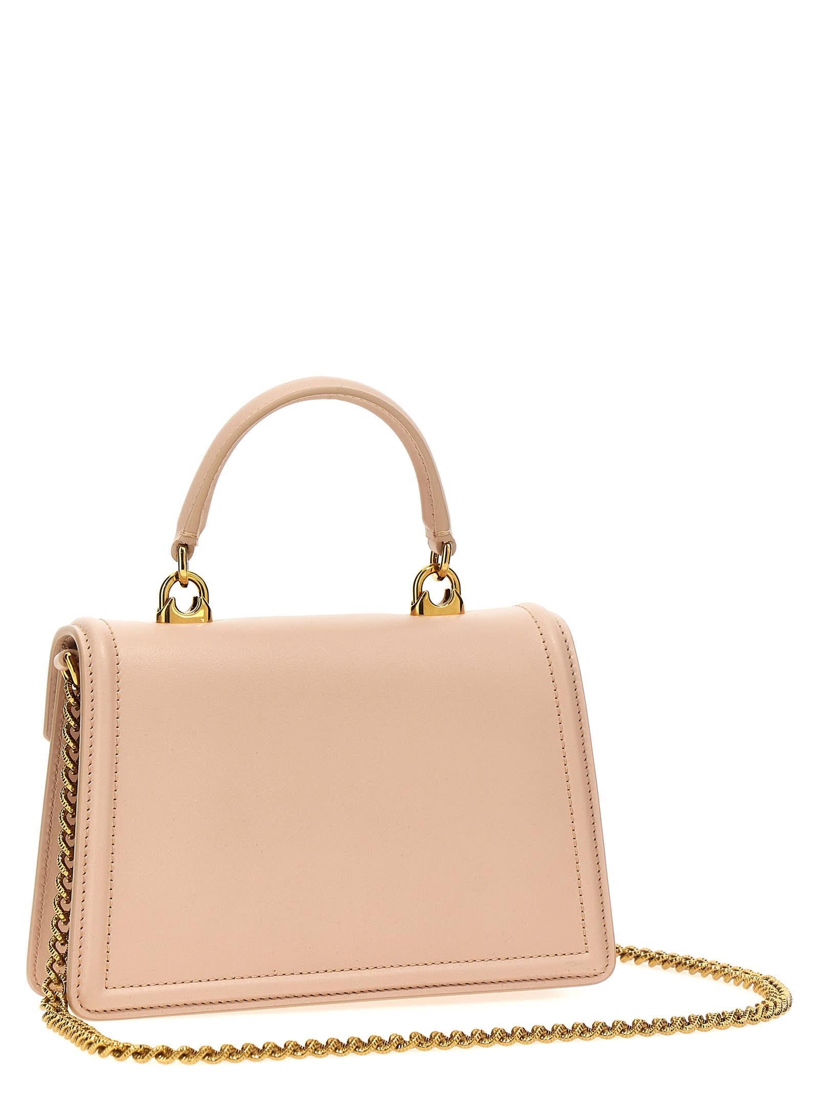 DOLCE & GABBANA Devotion Small Handbag In Pink Product Image