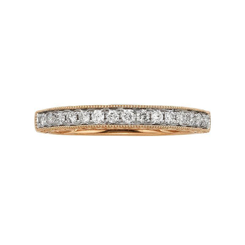 The Regal Collection 14k Gold 1/4-ct. T.W. IGL Certified Diamond Wedding Ring, Womens 14k White Gold Product Image