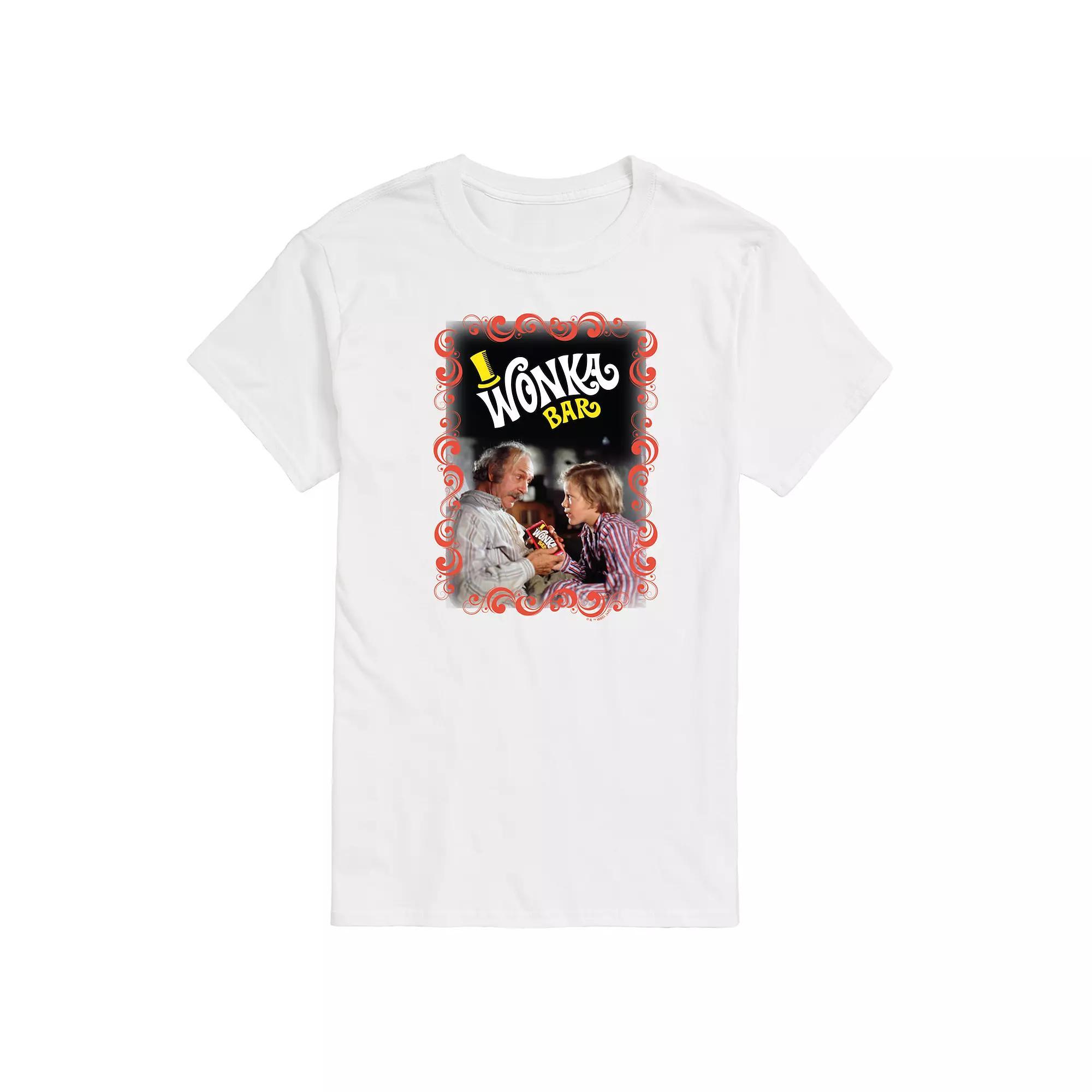 Men's Willy Wonka Charlie Grandpa Joe Graphic Tee, Size: Small, White Product Image