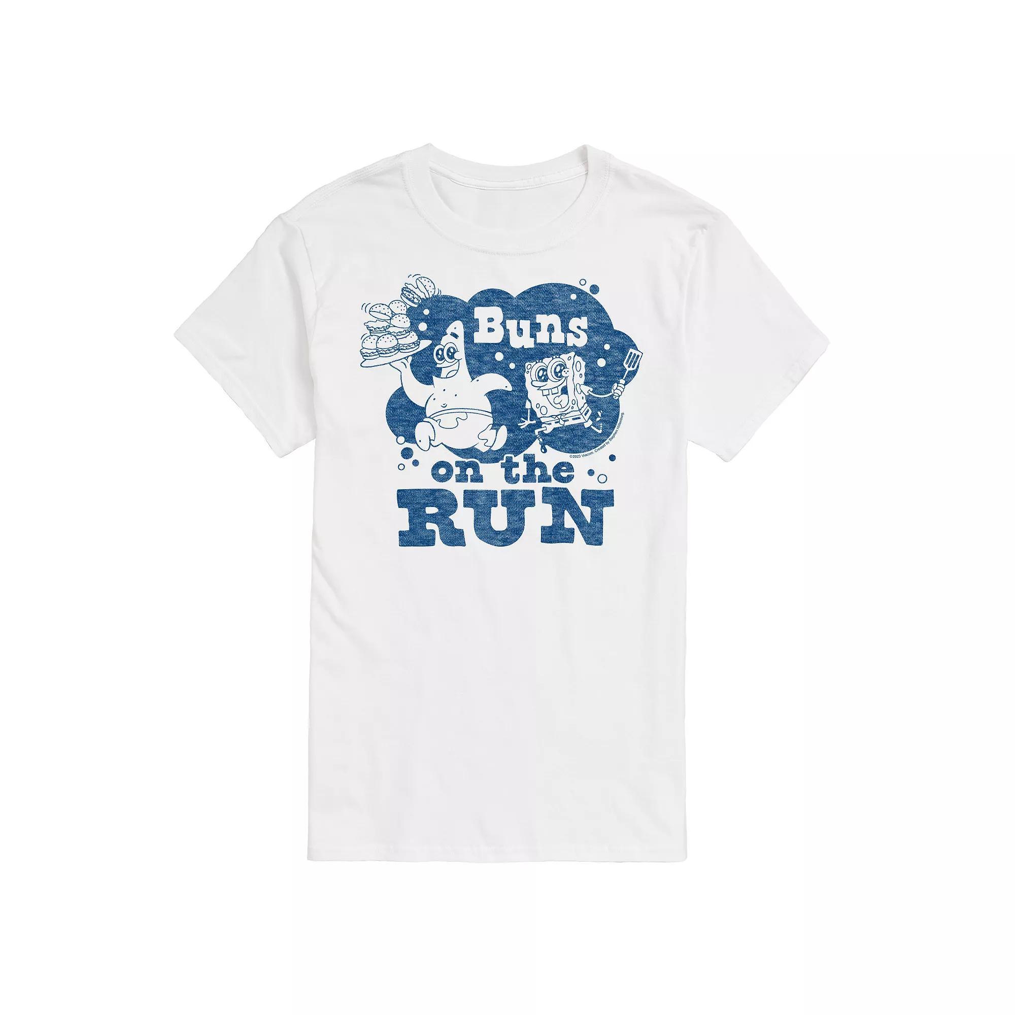 Men's Nickelodeon SpongeBob SquarePants Buns On The Run Graphic Tee,  Product Image