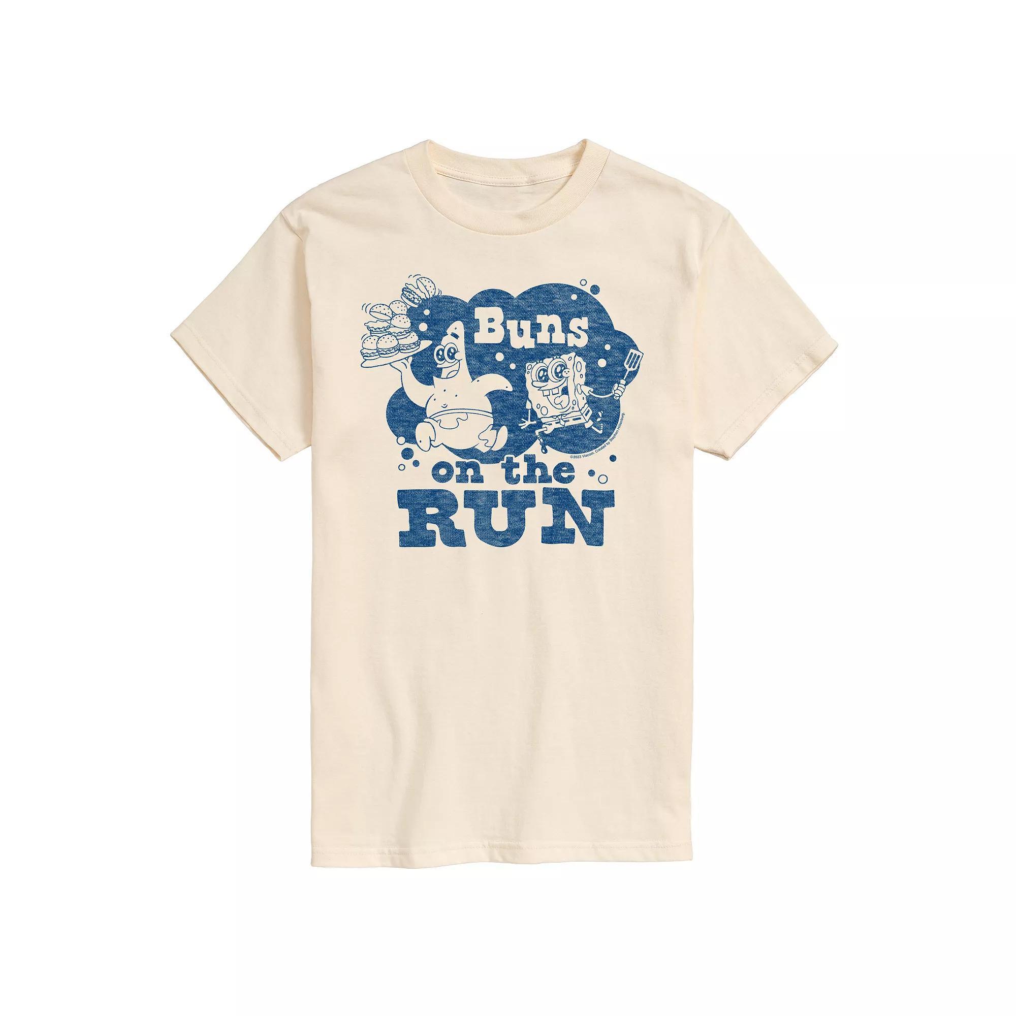 Men's Nickelodeon SpongeBob SquarePants Buns On The Run Graphic Tee,  Product Image