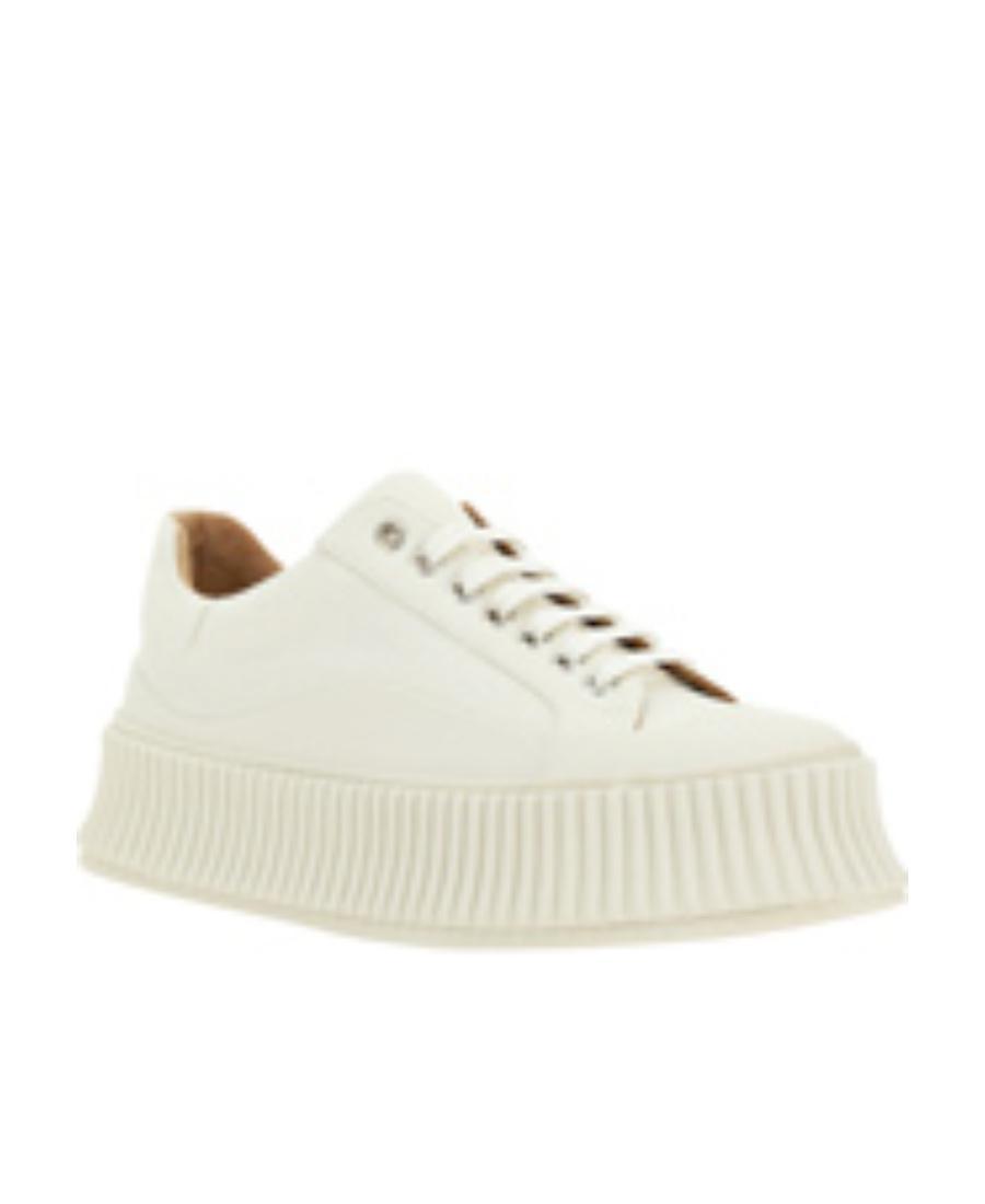 JIL SANDER Recycled Canvas Sneakers In White Product Image