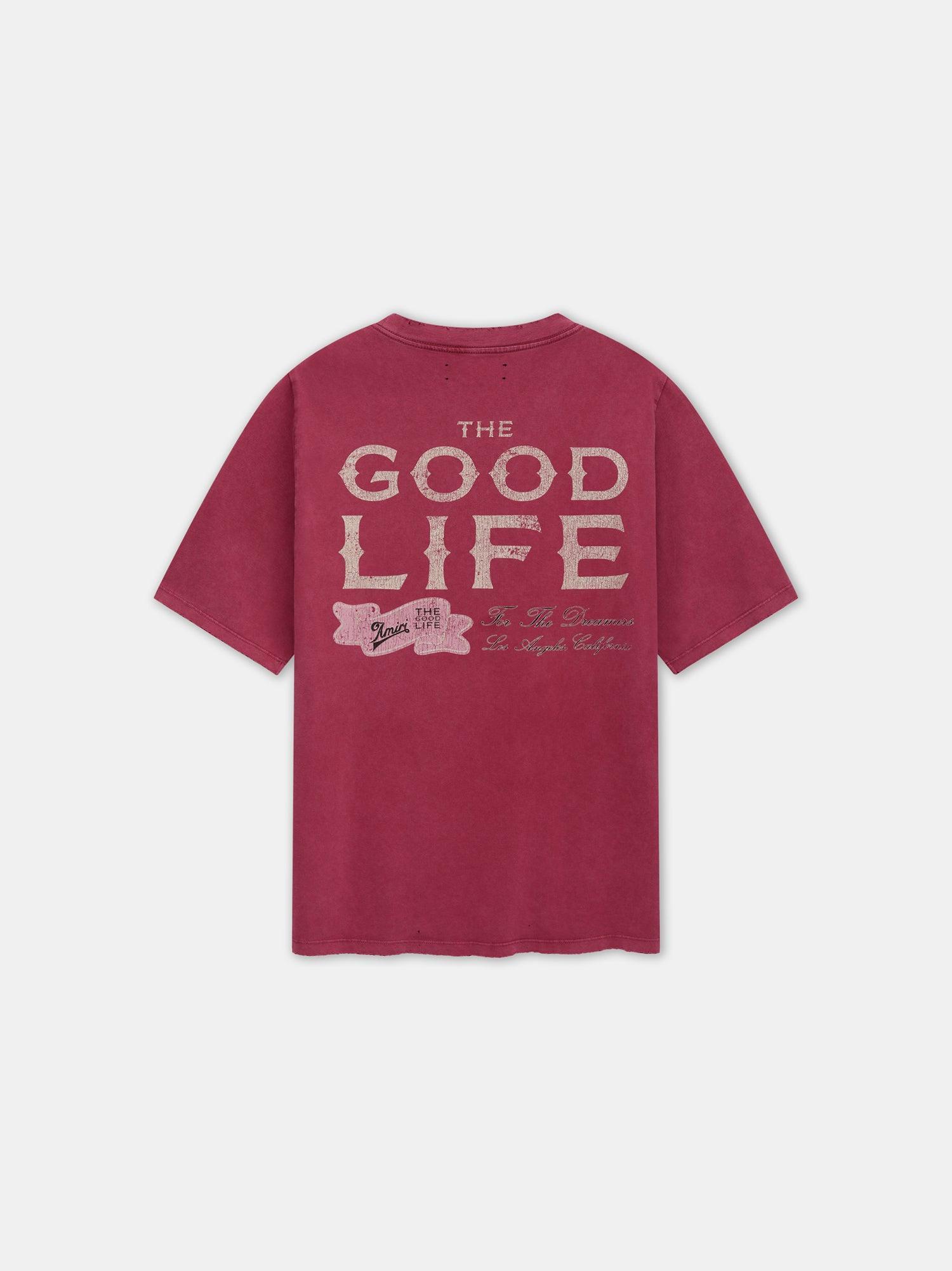 AMIRI GOOD LIFE TEE - Deep Red Product Image