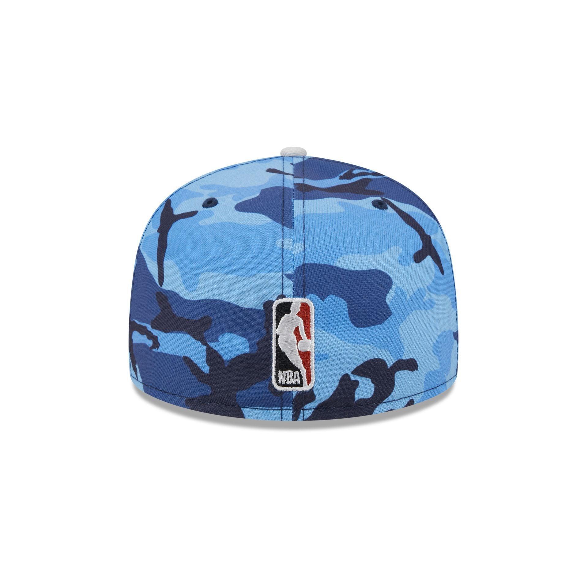 Golden State Warriors Blue Camo 59FIFTY Fitted Hat Male Product Image