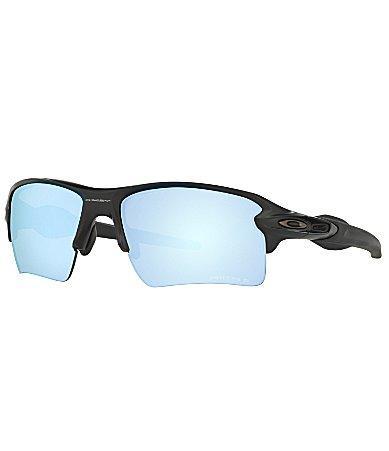 Oakley Mens OO9188 Flak 2.0 XL 59mm Rectangle Sunglasses - Polished White/Prizm Deep H2O Product Image