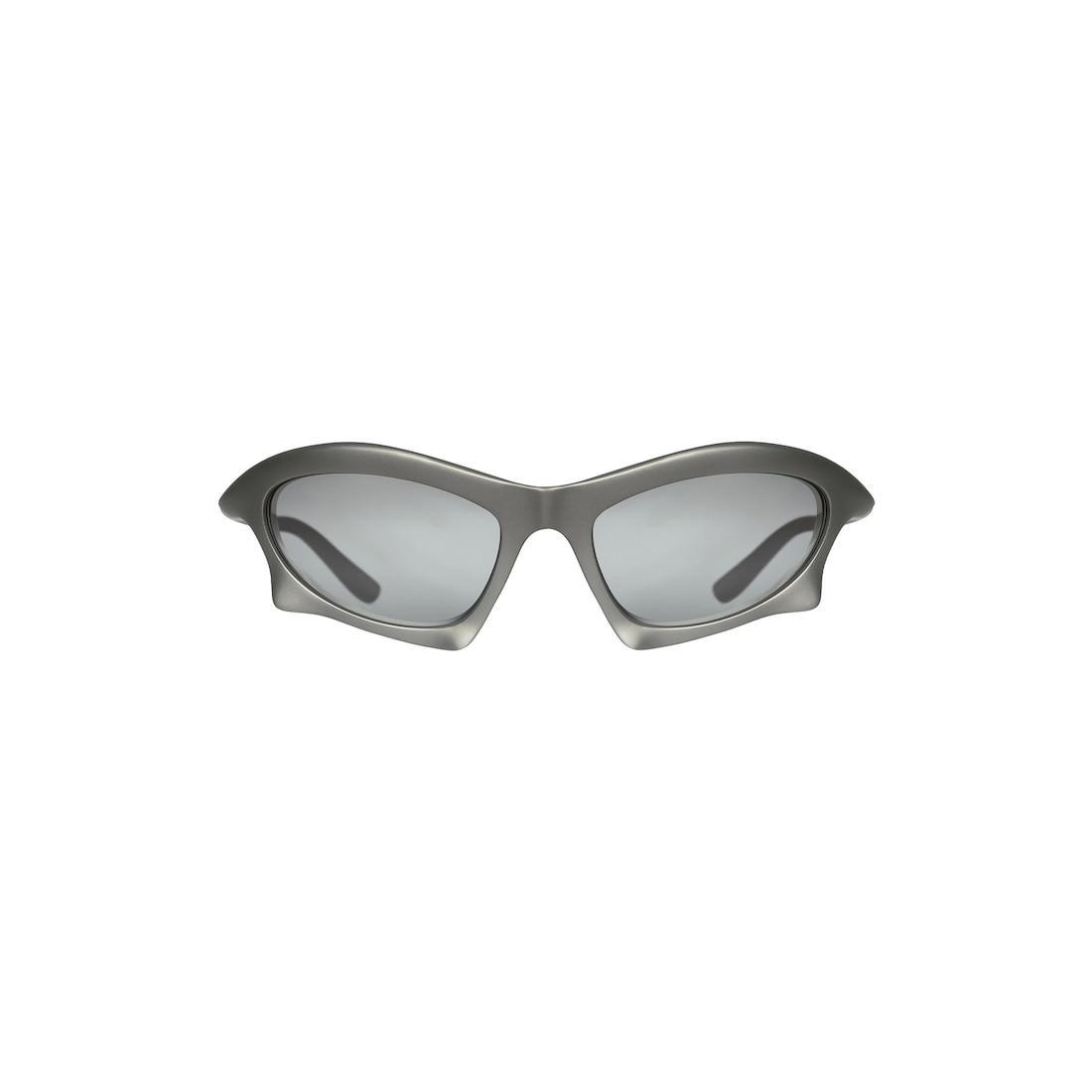 Bat Rectangle Sunglasses in Silver Product Image