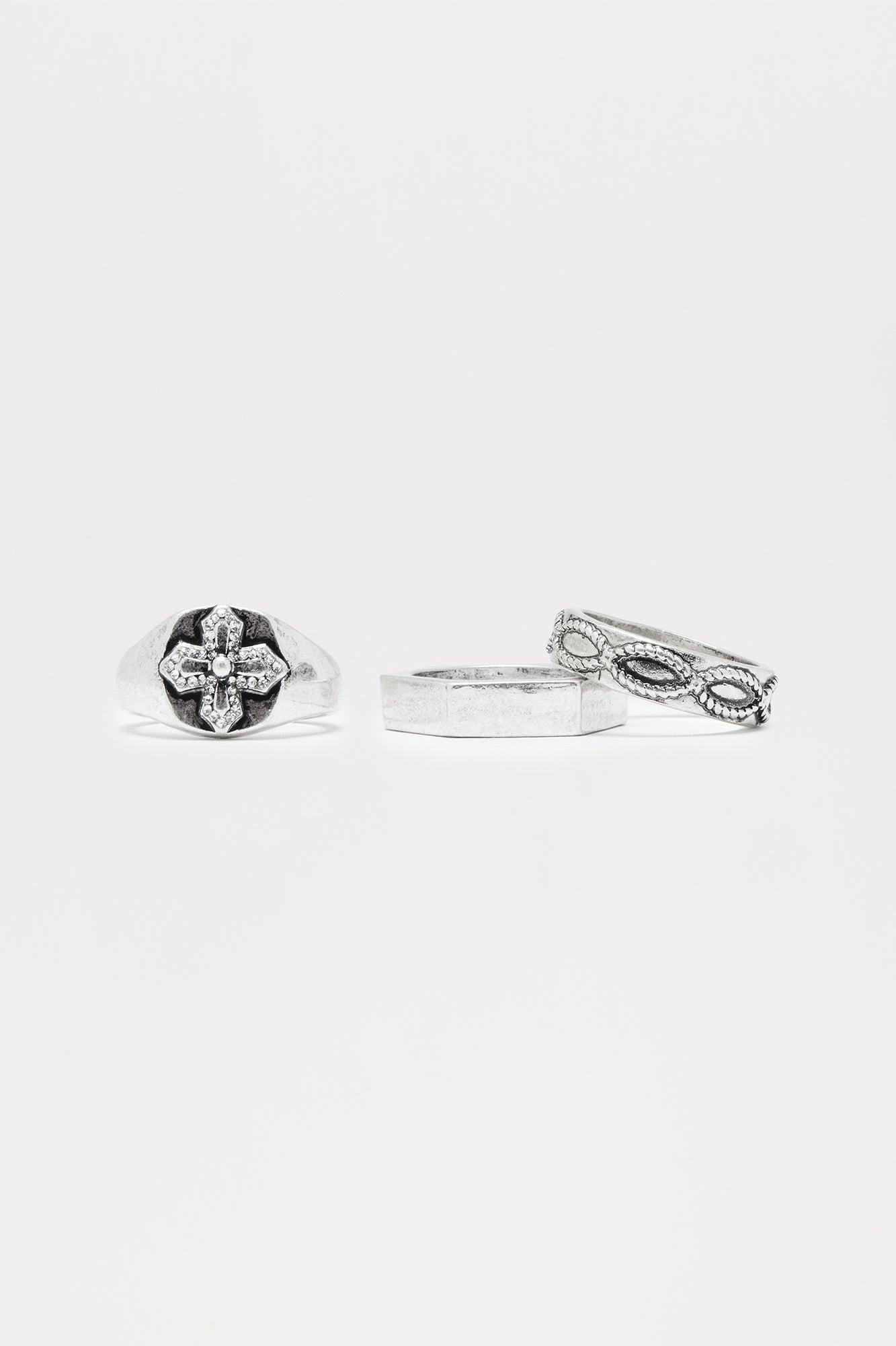 Across Infinity Ring Set - Silver Product Image