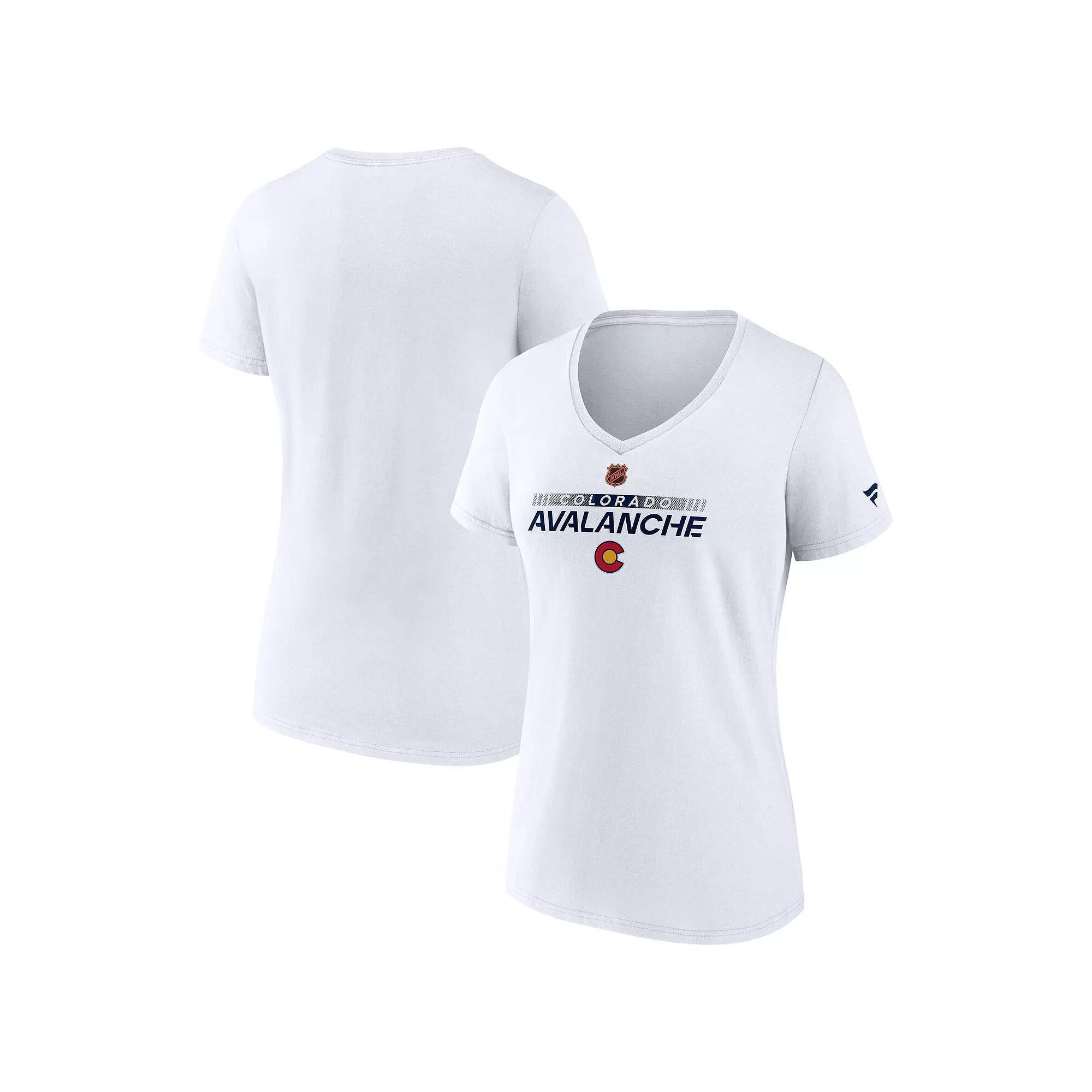 Women's Fanatics  White Colorado Avalanche Special Edition V-Neck T-Shirt, Size: XL Product Image