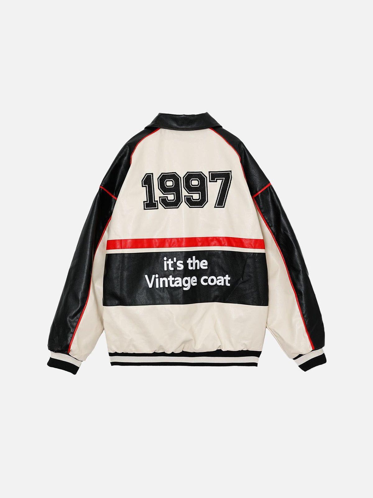 Aelfric Eden Color Block Motorcycle Jacket Product Image