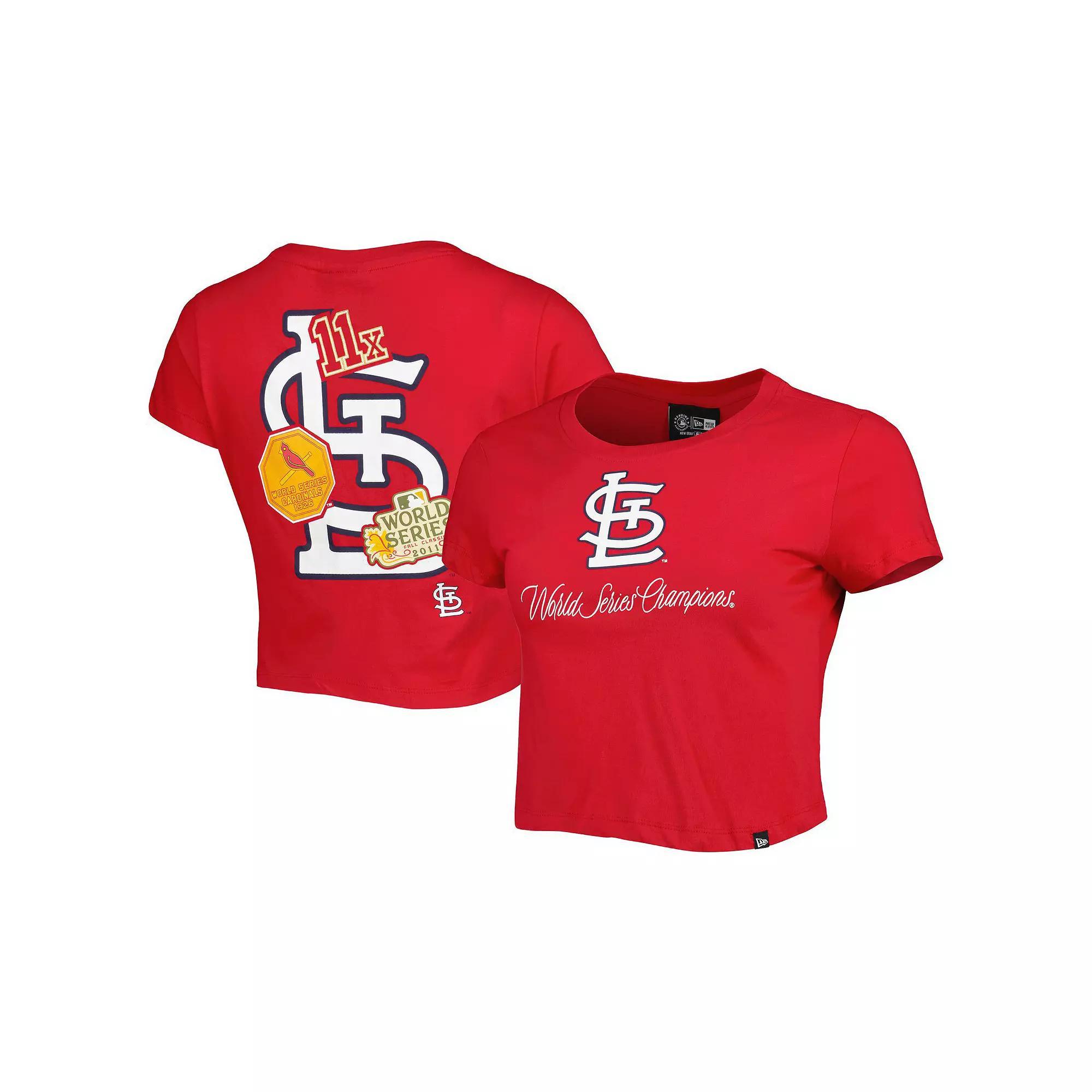 Women's New Era Red St. Louis Cardinals Historic Champs T-Shirt,  Product Image