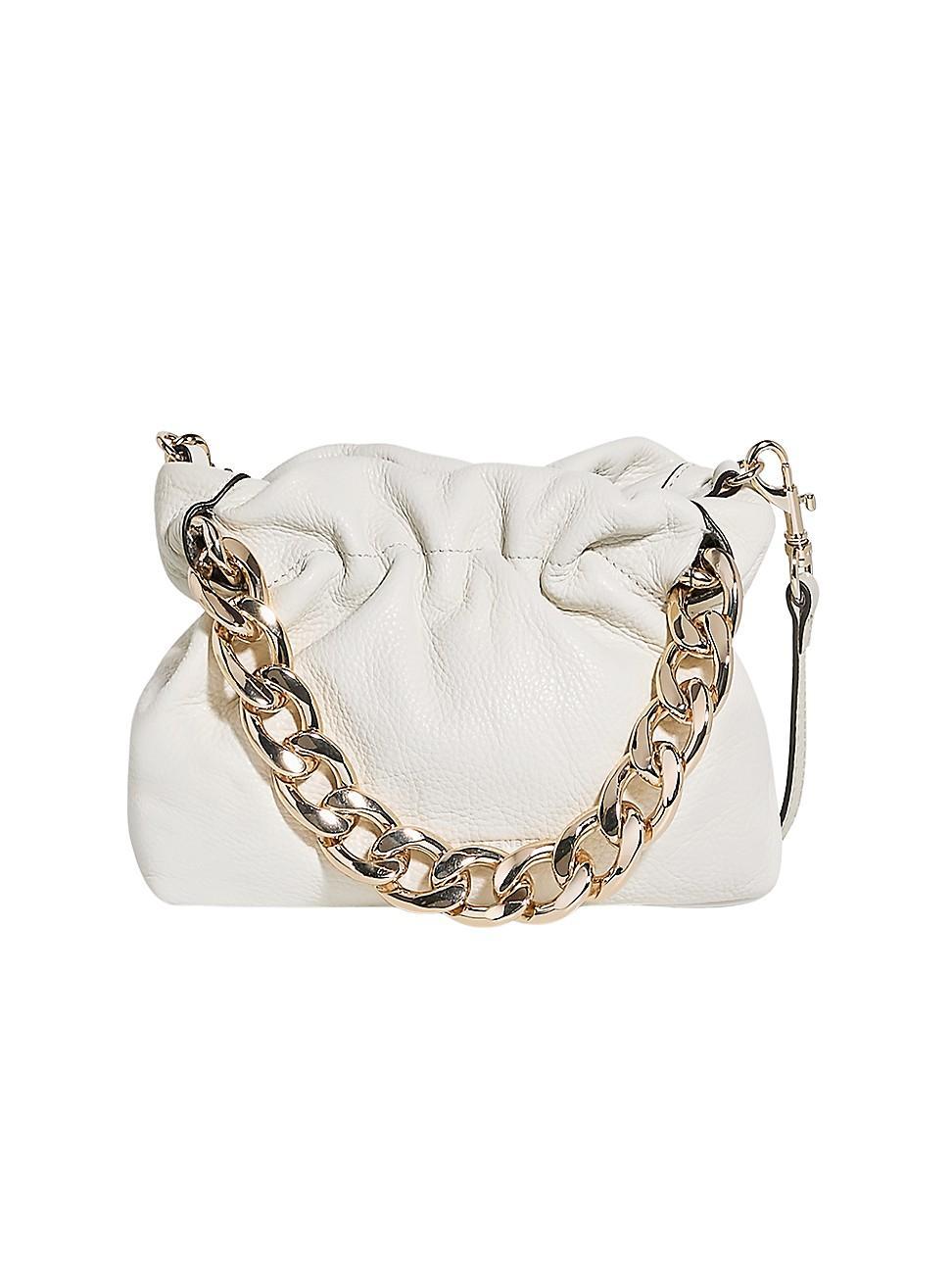 Womens Chain Leather Handheld Shoulder Bag Product Image