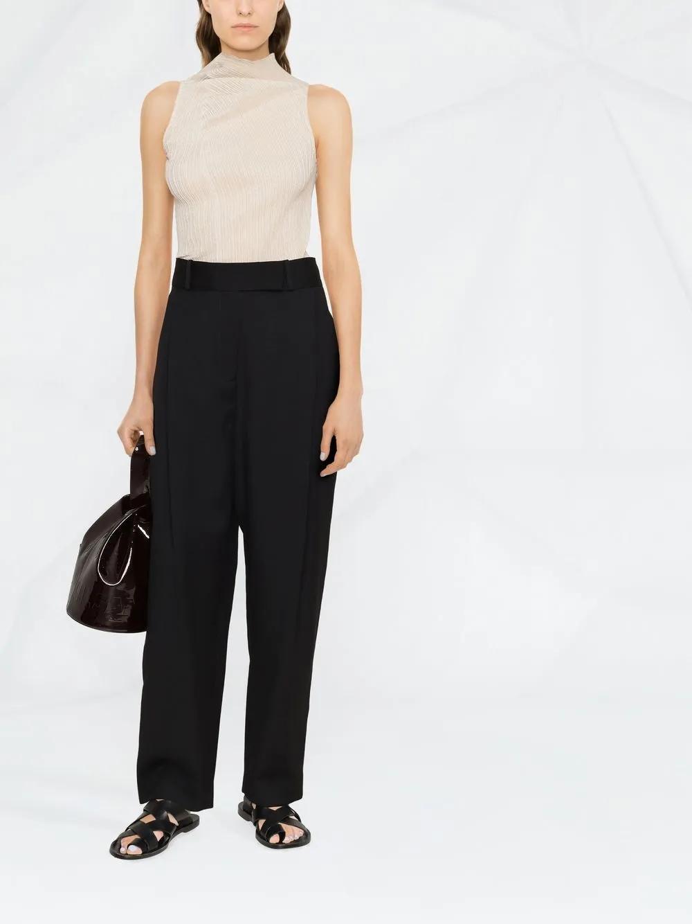 Deep Pleat wool trousers Product Image